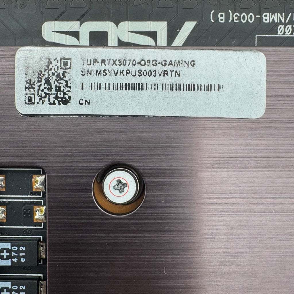 ASUS TUF Gaming GeForce RTX 3070 Ti OC 8GB GDDR6X Graphics Card - untested