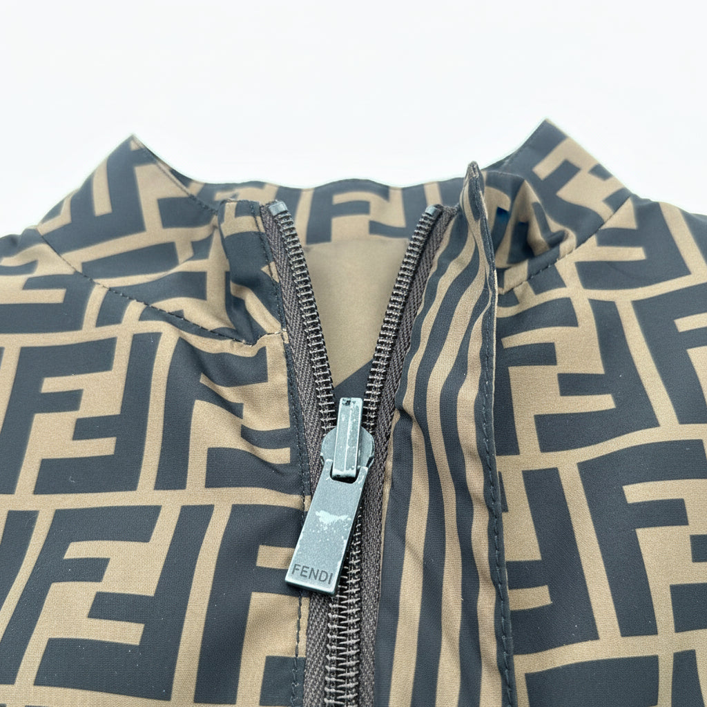 Fendi Vintage Jacket Monogram Reversible Windbreaker Size Large (52)