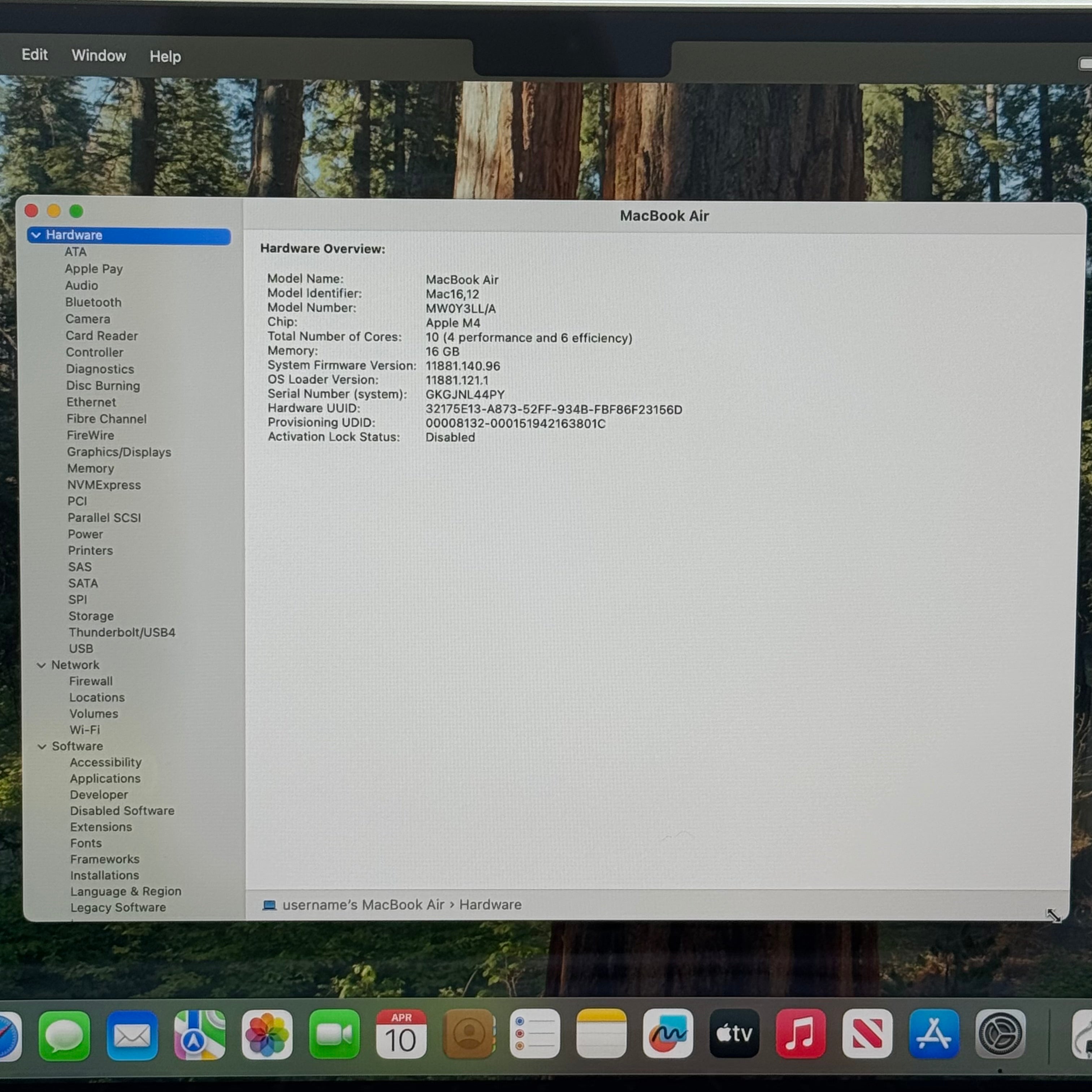 Apple MacBook Air 13.3-inch M4 A3240 2025 16GB 256GB Silver