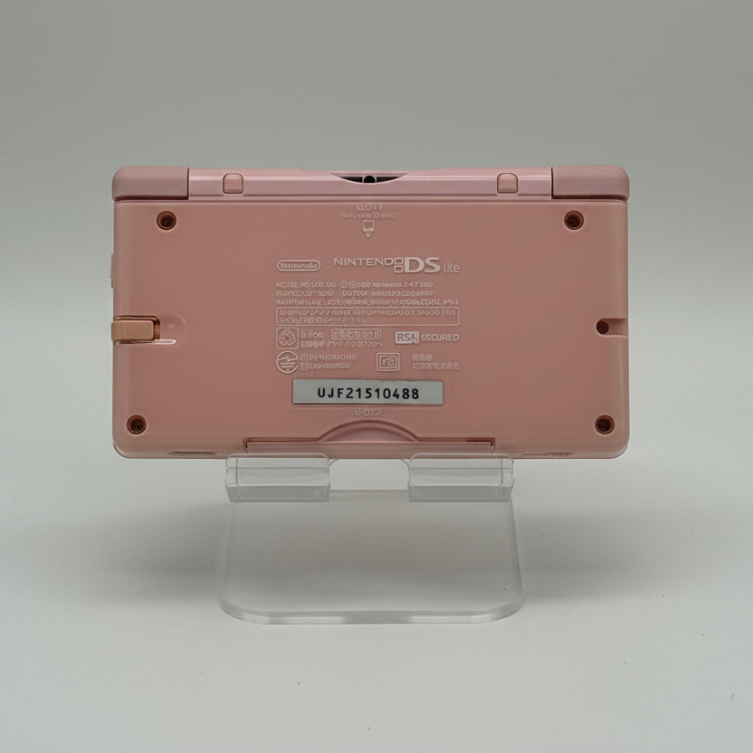 Nintendo DS Lite Pink USG-001 w/ Stylus & 6 Games, No Charger