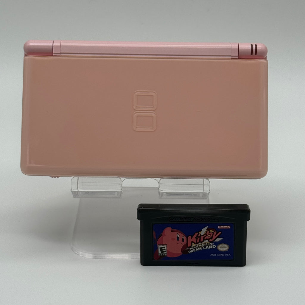 Nintendo DS Lite Pink USG-001 w/ Stylus & 6 Games, No Charger