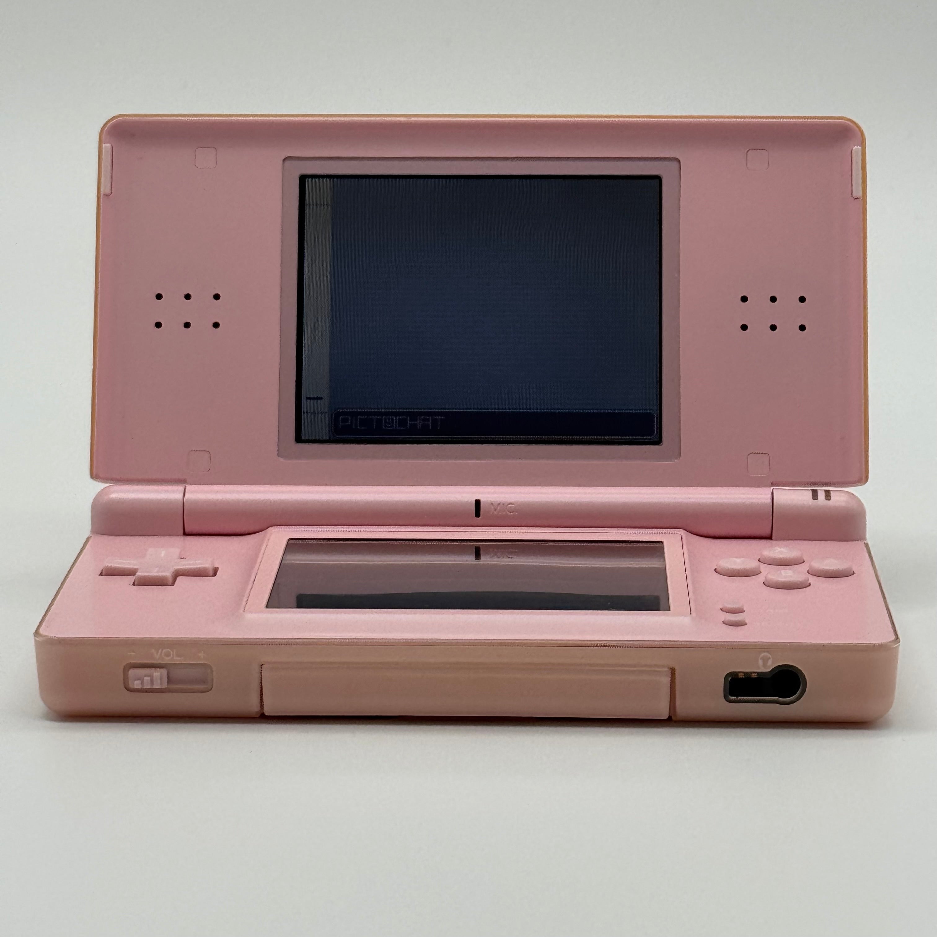 Nintendo DS Lite Pink USG-001 w/ Stylus & 6 Games, No Charger