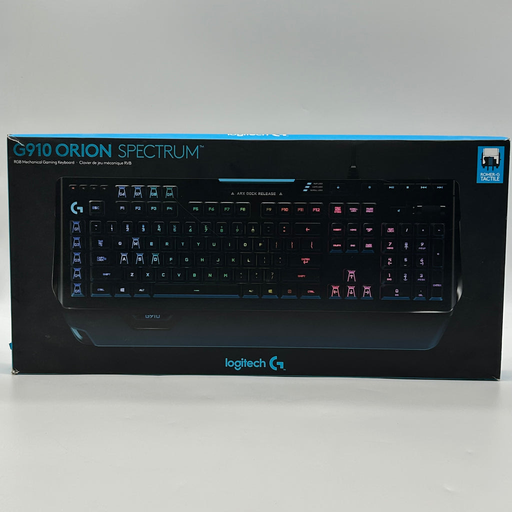 Logitech G910 Orion Spectrum RGB Mechanical Gaming Keyboard - Black Tested/Works