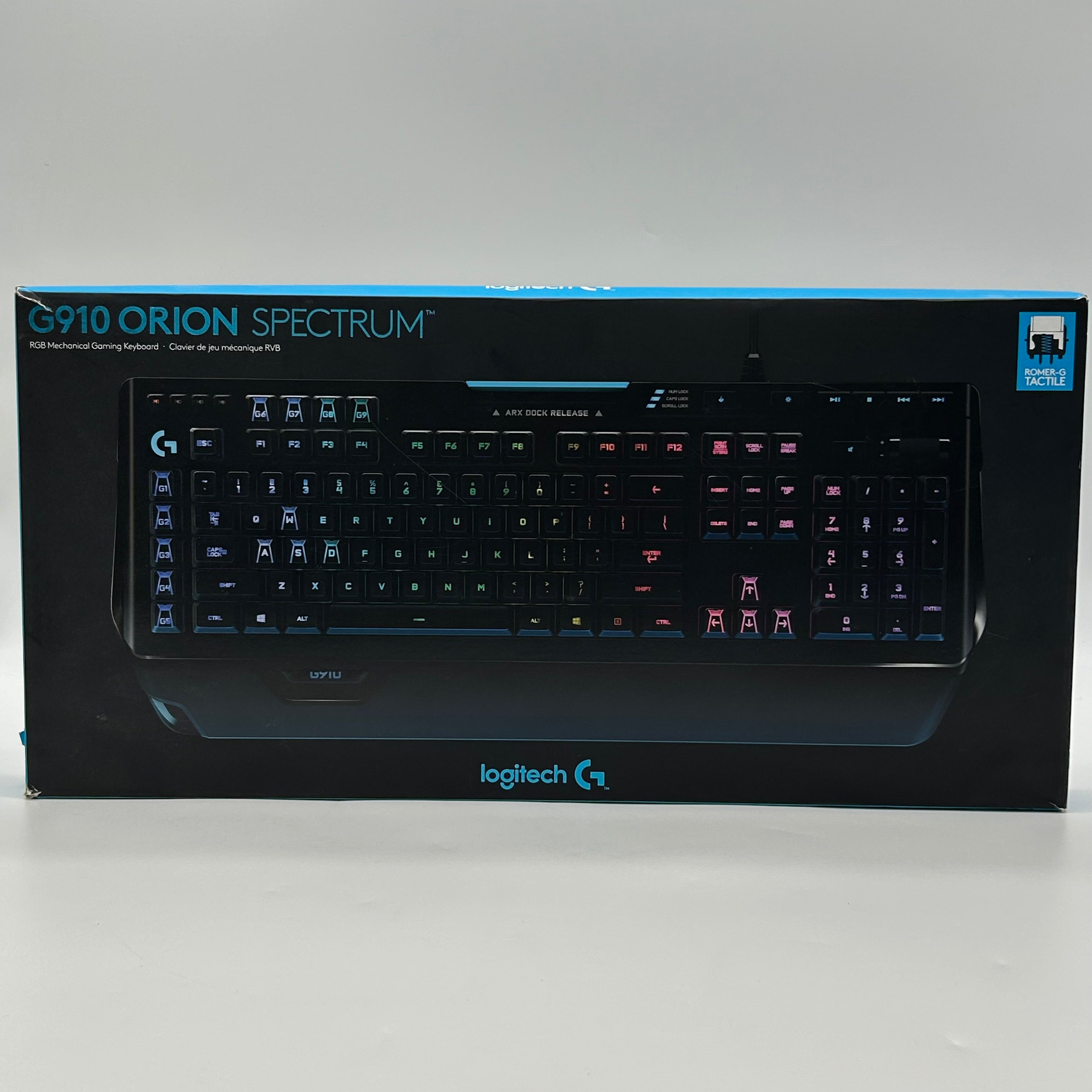 Logitech G910 Orion Spectrum RGB Mechanical Gaming Keyboard - Black Tested/Works