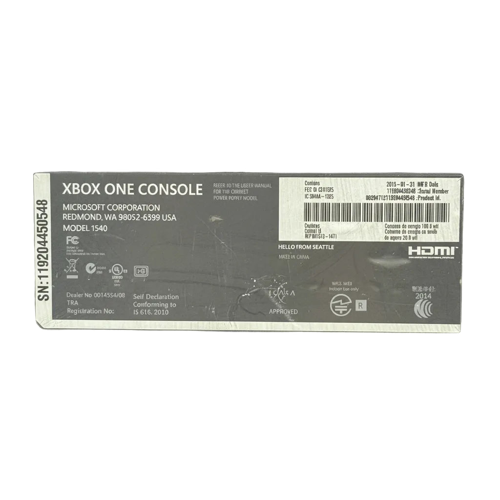 Microsoft Xbox One 500GB Console Gaming System Only Black 1540 - Tested Functional