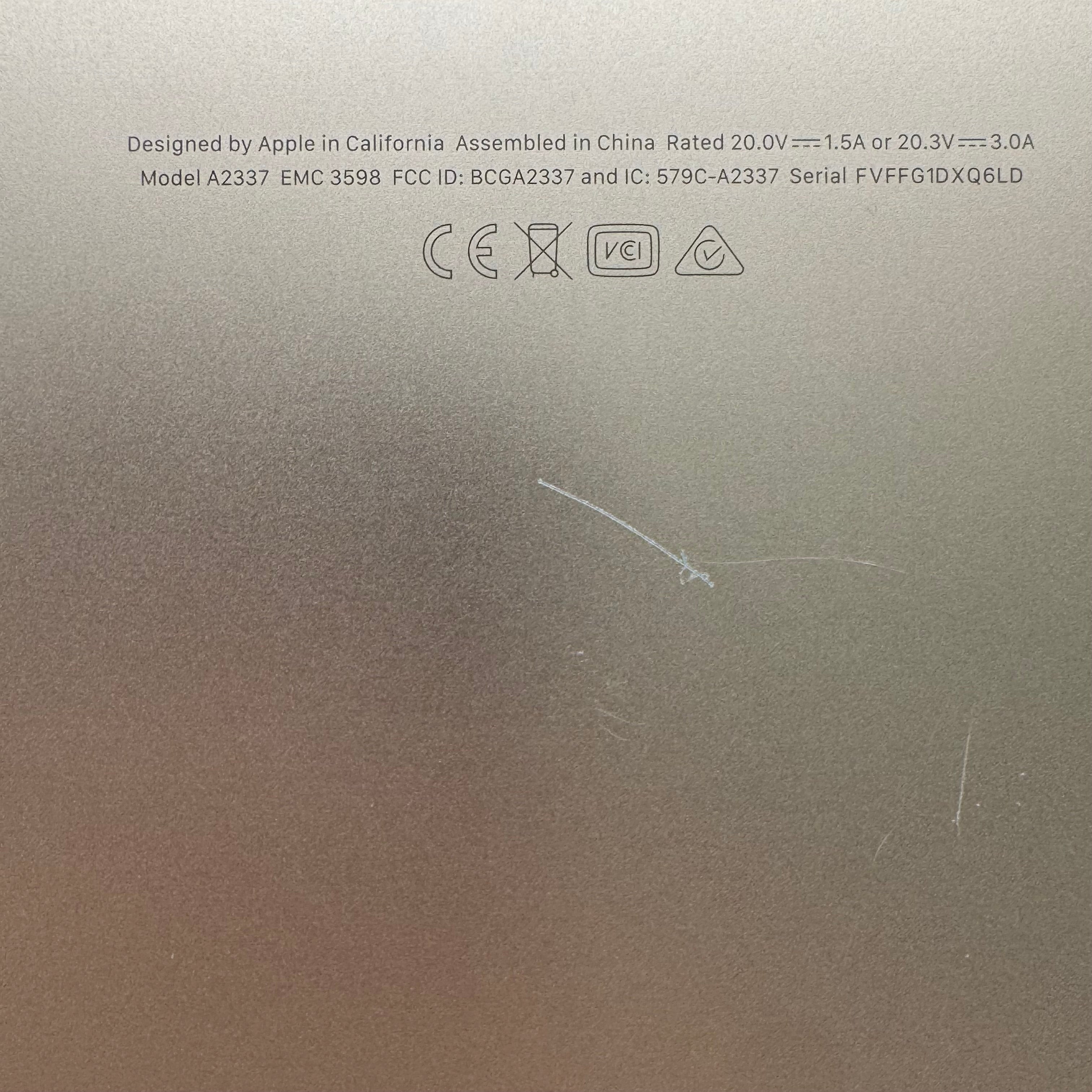 Apple MacBook Air 13" M1 A2337 2020 8GB 256GB Rose Gold - For Parts Only