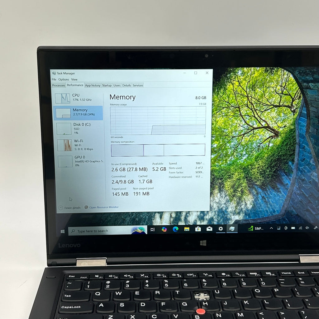 Lenovo ThinkPad X1 Yoga Gen 1 14-inch Core i5 6th Gen 8GB 256GB Black