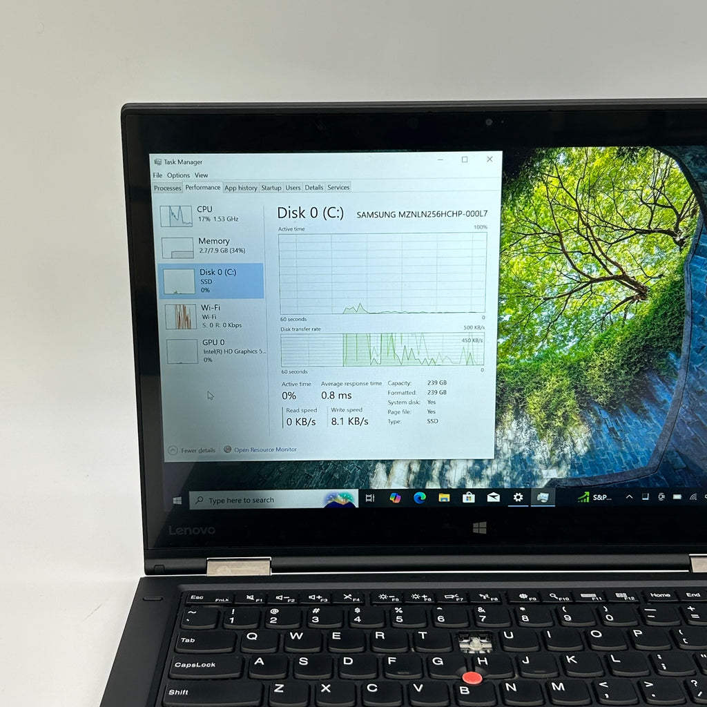 Lenovo ThinkPad X1 Yoga Gen 1 14-inch Core i5 6th Gen 8GB 256GB Black