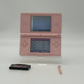 Nintendo DS Lite Pink USG-001 w/ Stylus & 6 Games, No Charger