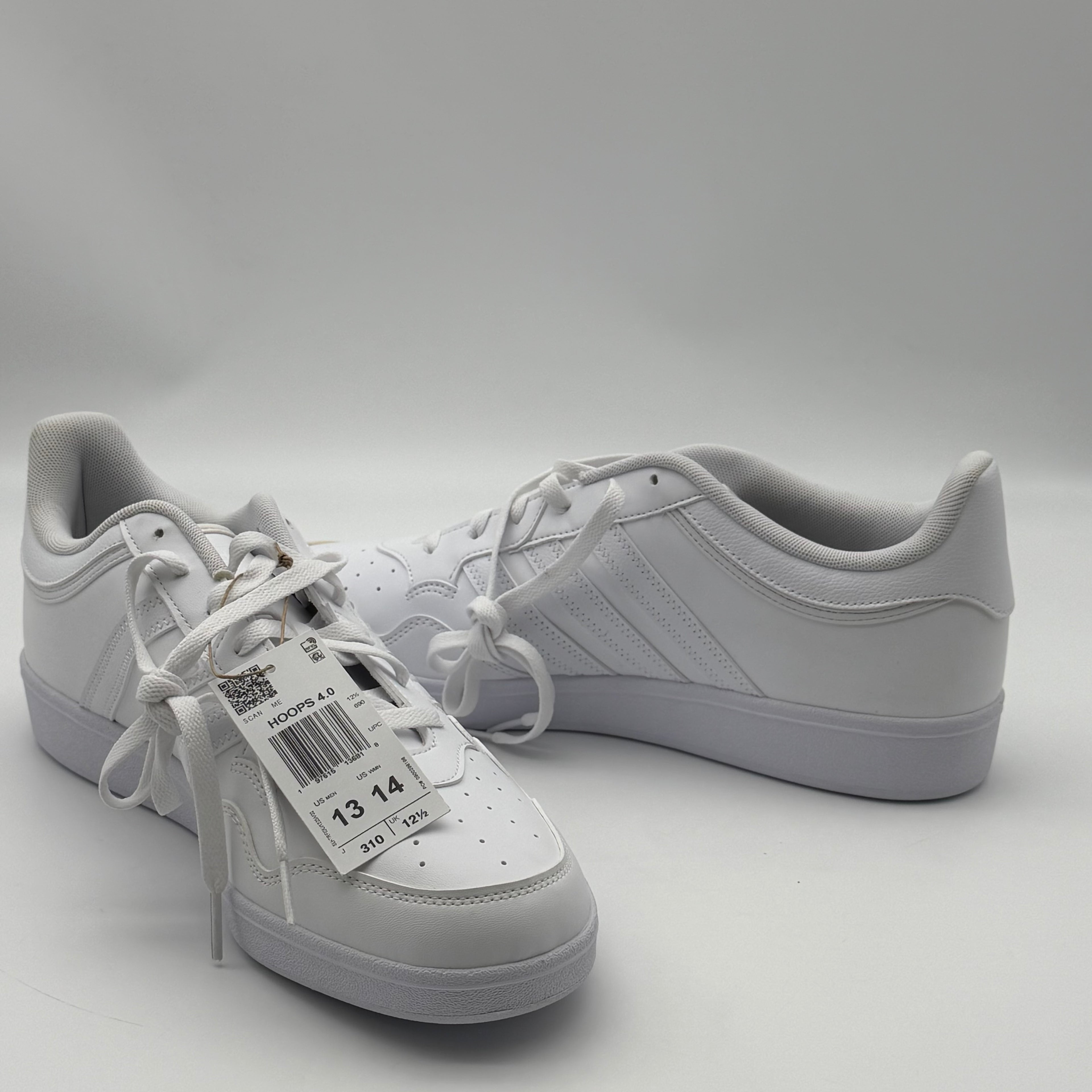 Adidas Hoops 4.0 JH6141 Sneakers US Men 13 White New Open Box
