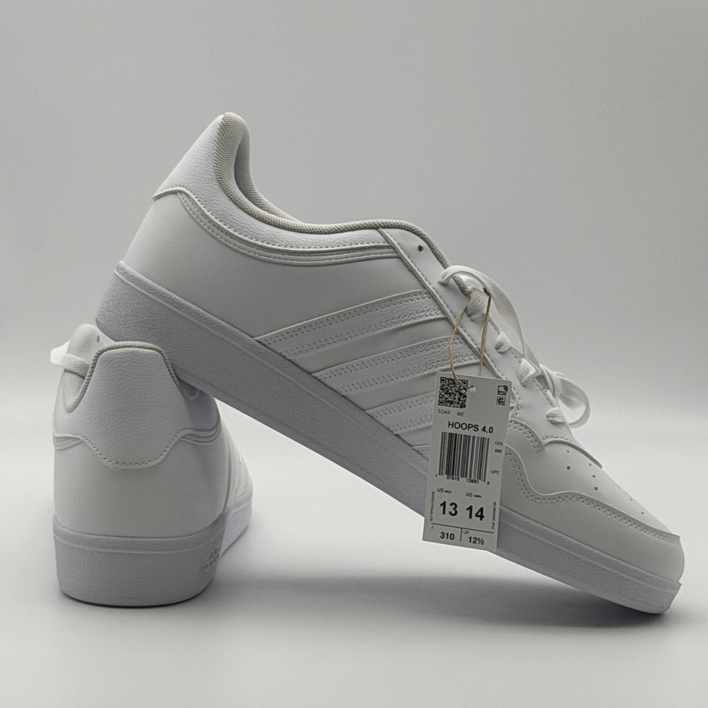 Adidas Hoops 4.0 JH6141 Sneakers US Men 13 White New Open Box