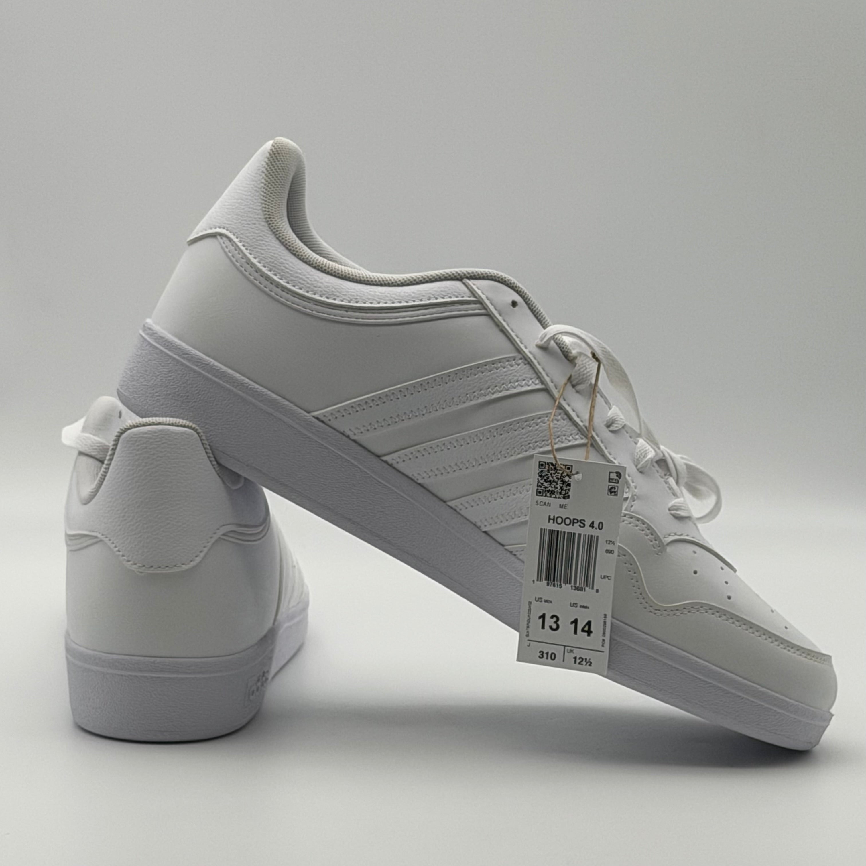 Adidas Hoops 4.0 JH6141 Sneakers US Men 13 White New Open Box