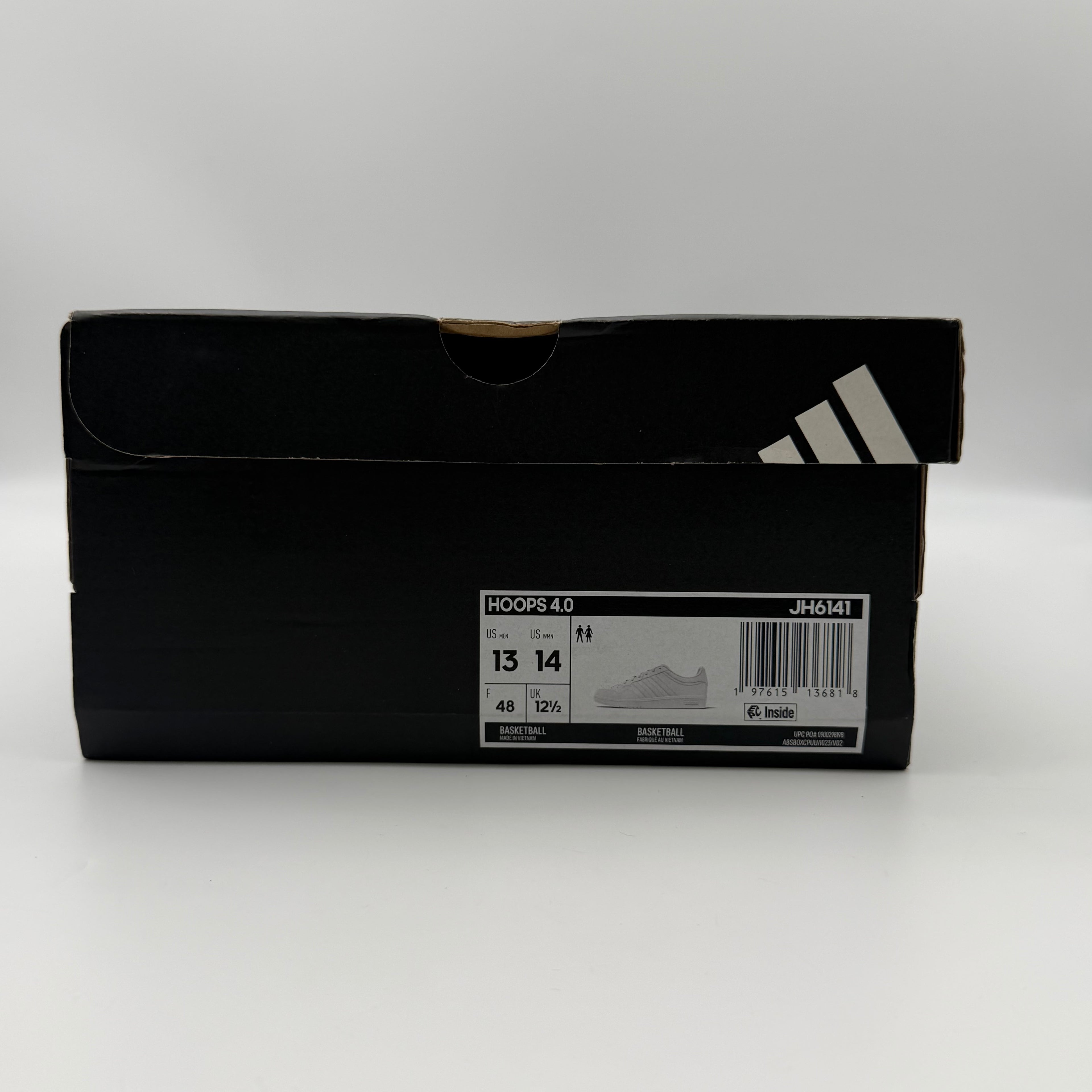 Adidas Hoops 4.0 JH6141 Sneakers US Men 13 White New Open Box
