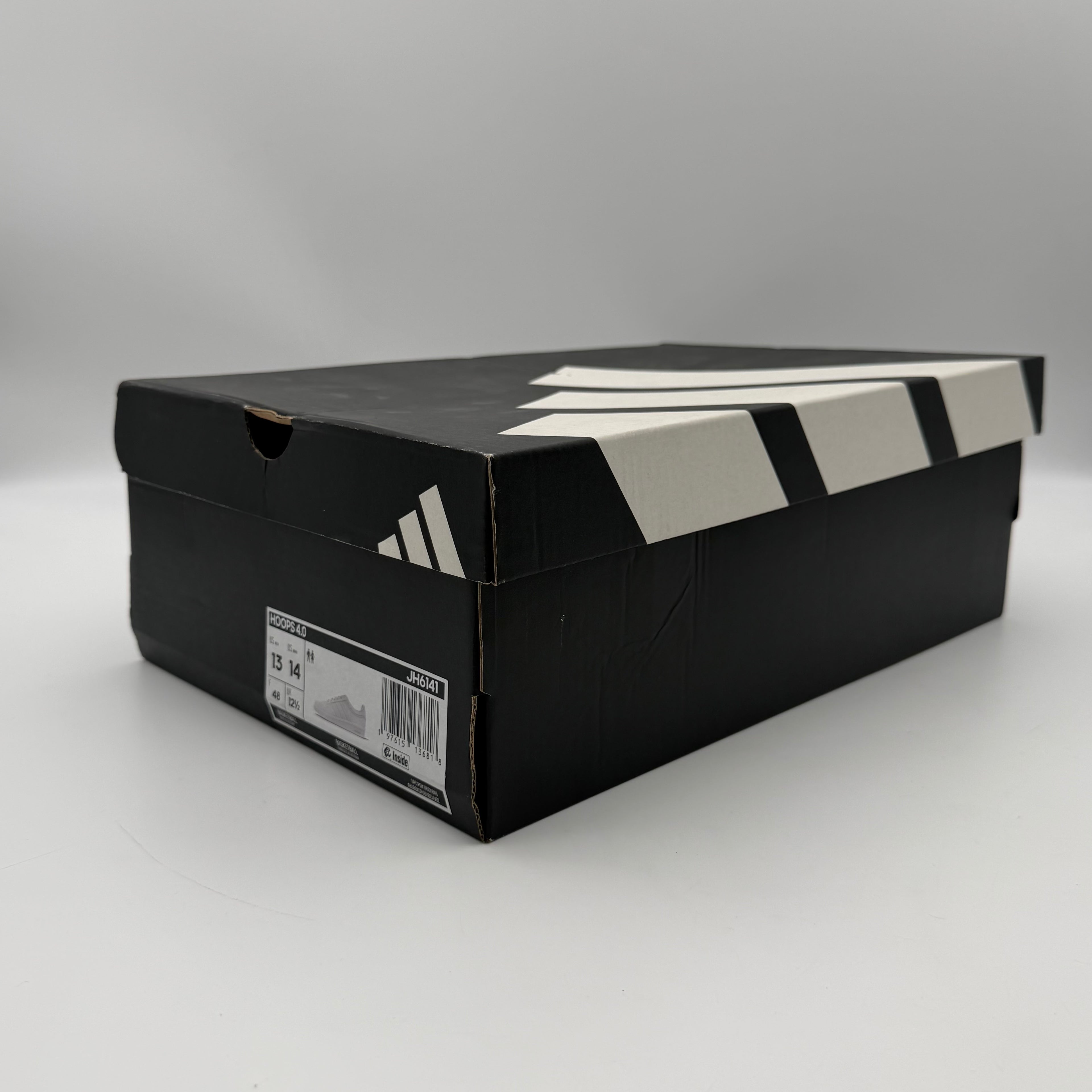 Adidas Hoops 4.0 JH6141 Sneakers US Men 13 White New Open Box