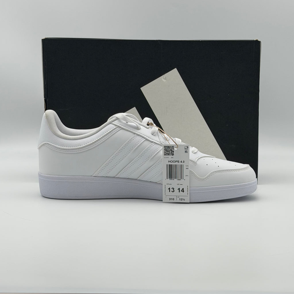 Adidas Hoops 4.0 JH6141 Sneakers US Men 13 White New Open Box