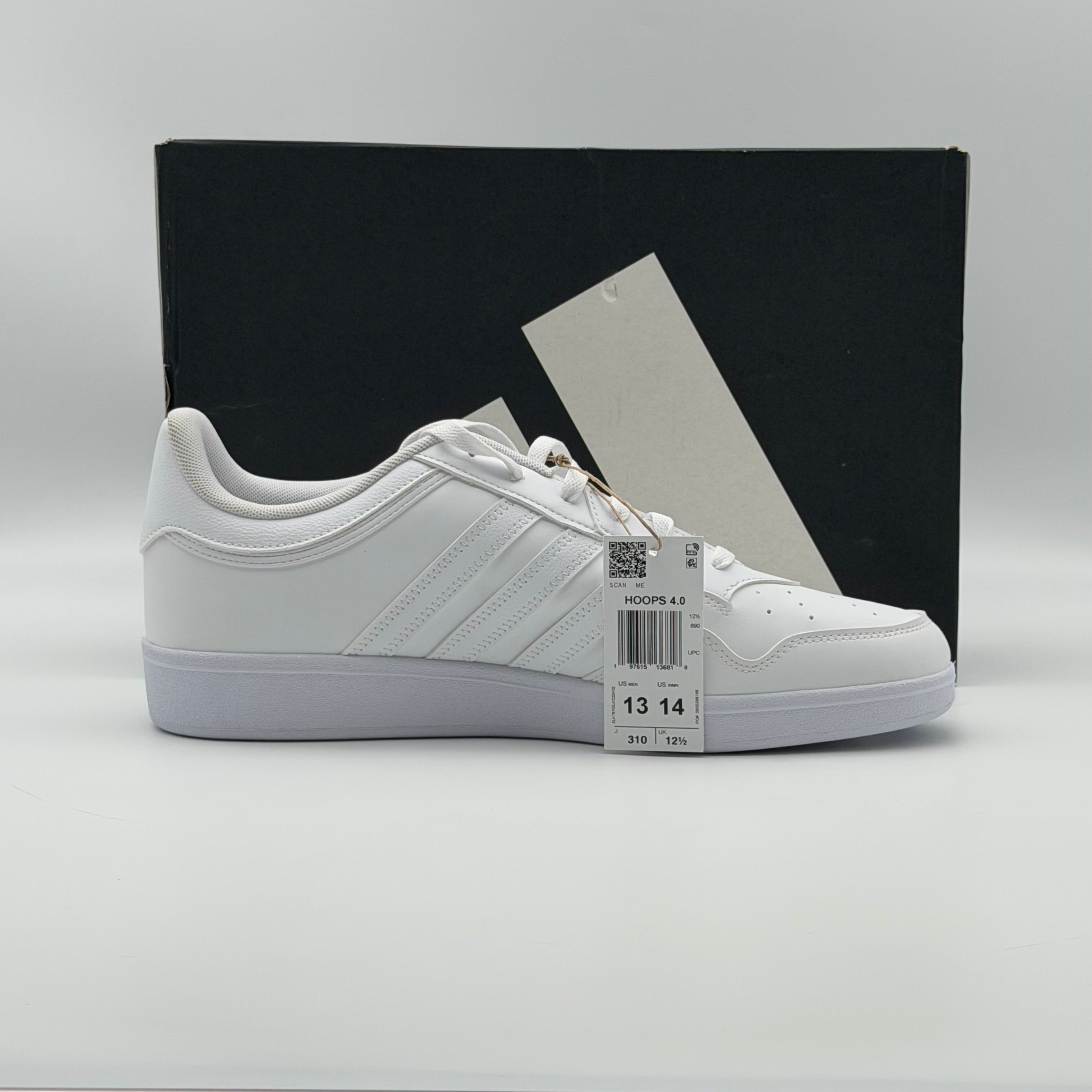 Adidas Hoops 4.0 JH6141 Sneakers US Men 13 White New Open Box