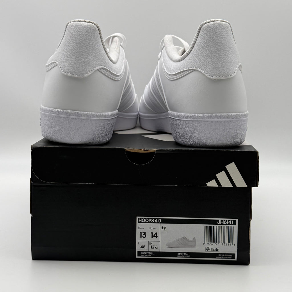 Adidas Hoops 4.0 JH6141 Sneakers US Men 13 White New Open Box