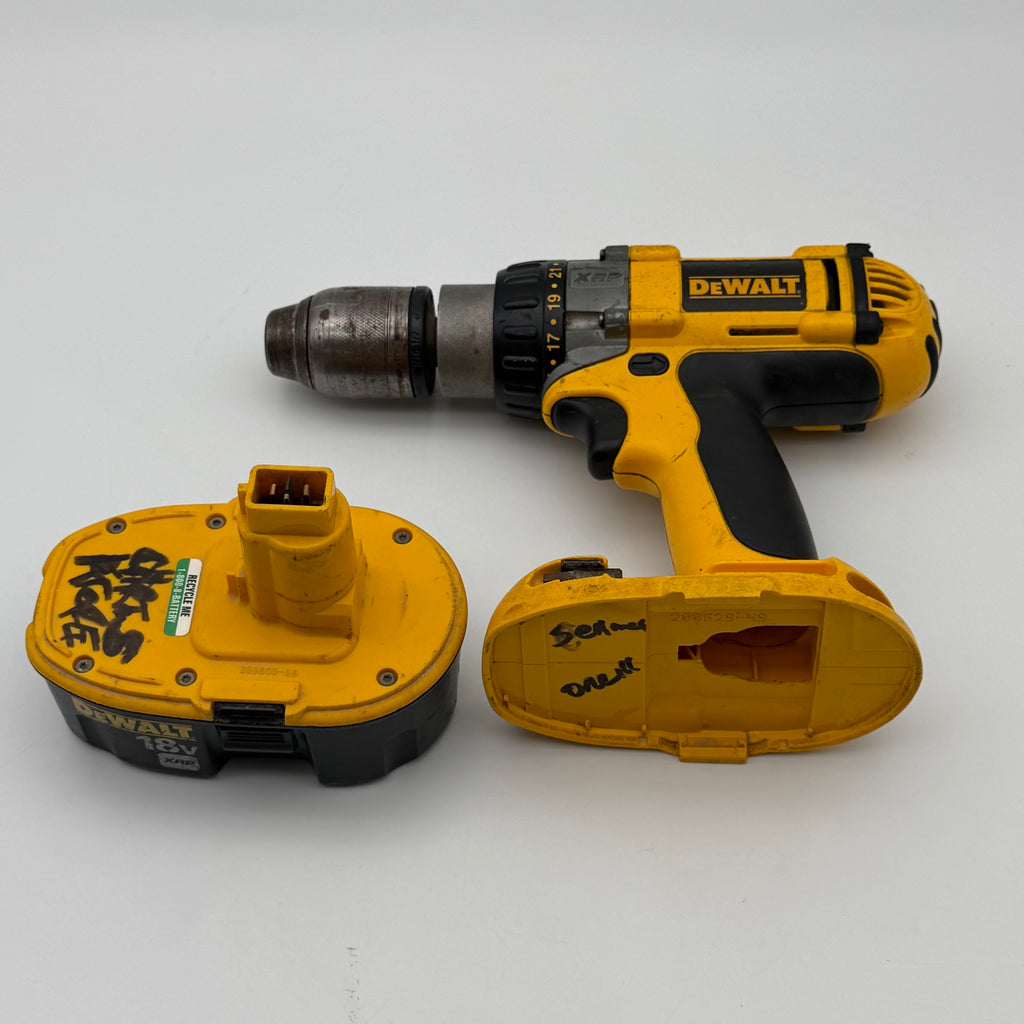 DeWalt DC987 Cordless Drill Bundle DC9096 Battery DW919 Flashlight - Tested