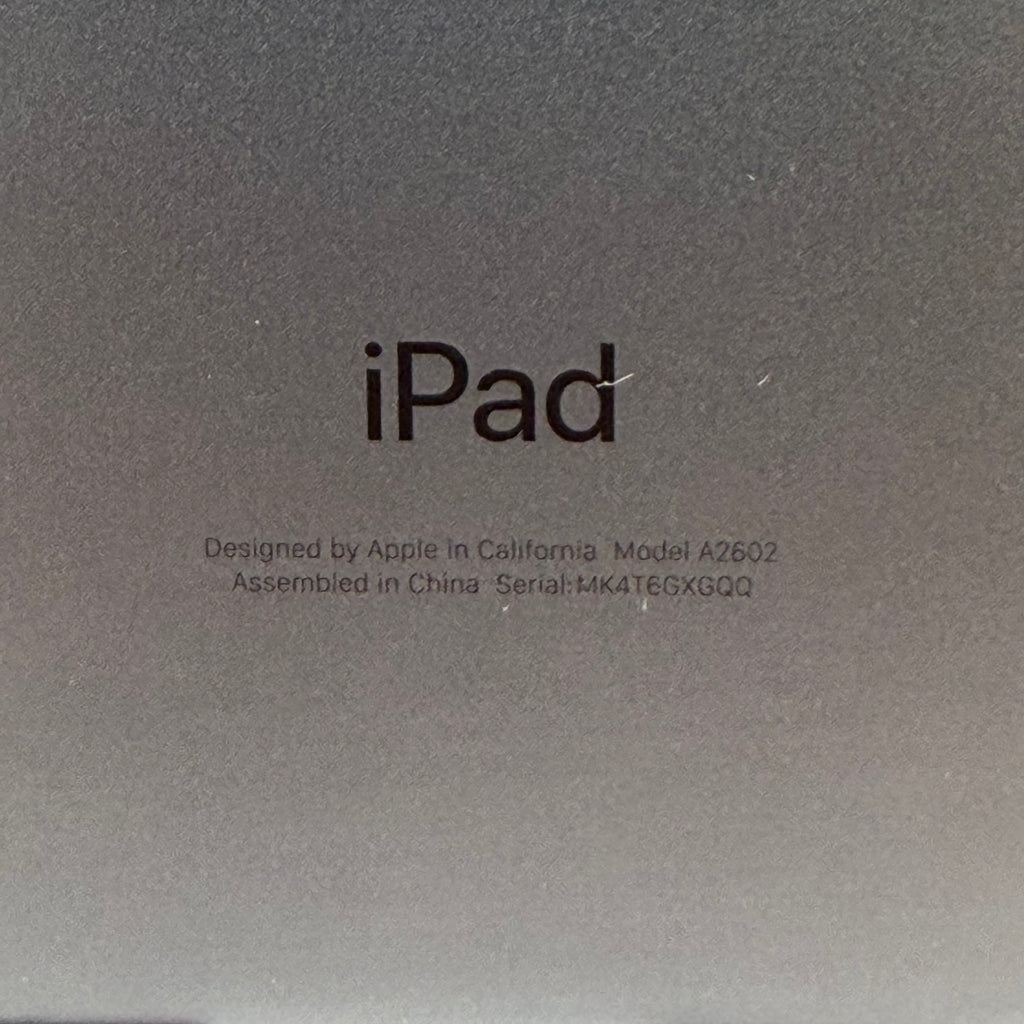 Apple iPad 9th Gen 256GB 26.3 Space Gray Wifi A2602