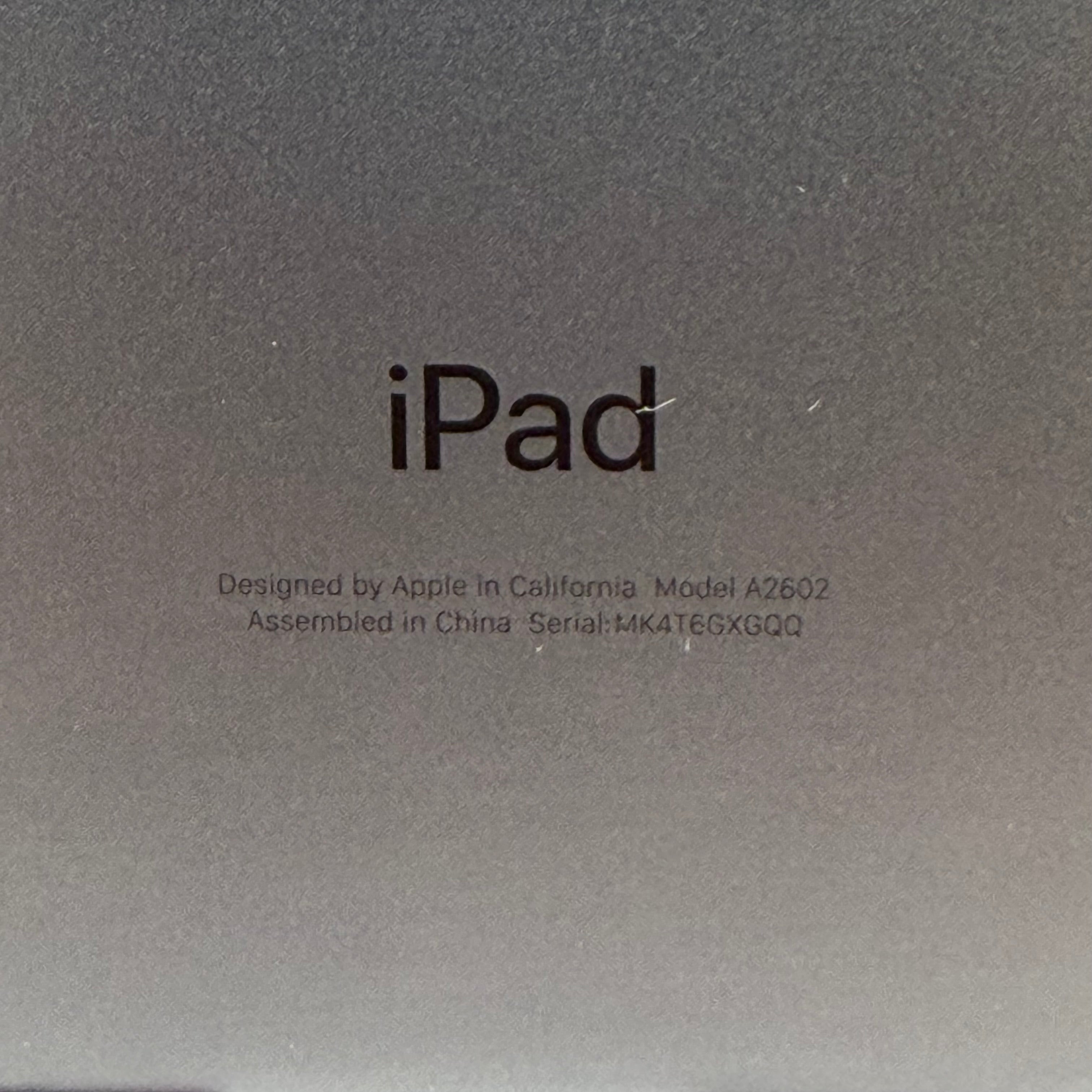 Apple iPad 9th Gen 256GB 26.3 Space Gray Wifi A2602