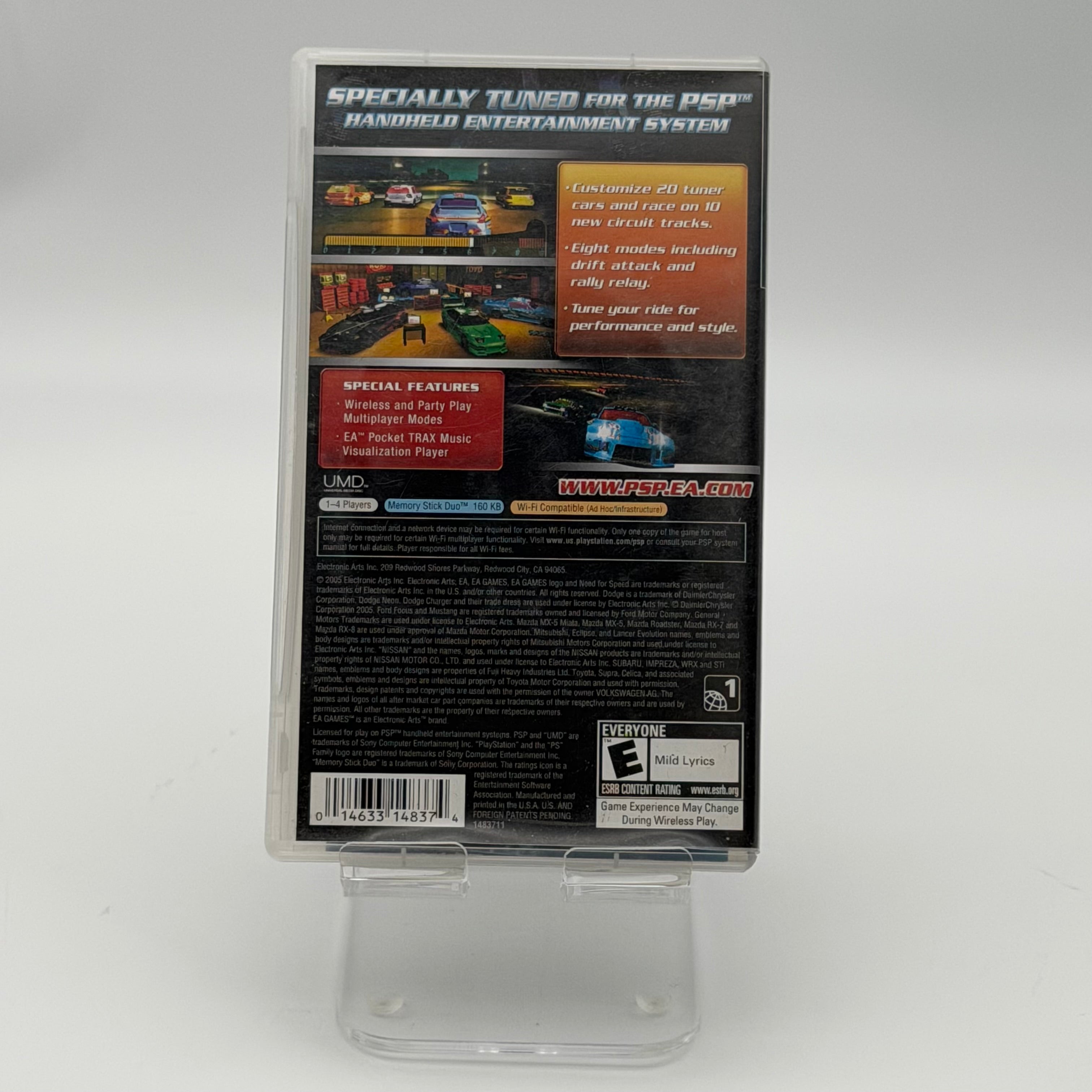 Sony Need For Speed Underground Rivals PSP UMD - Clear Case