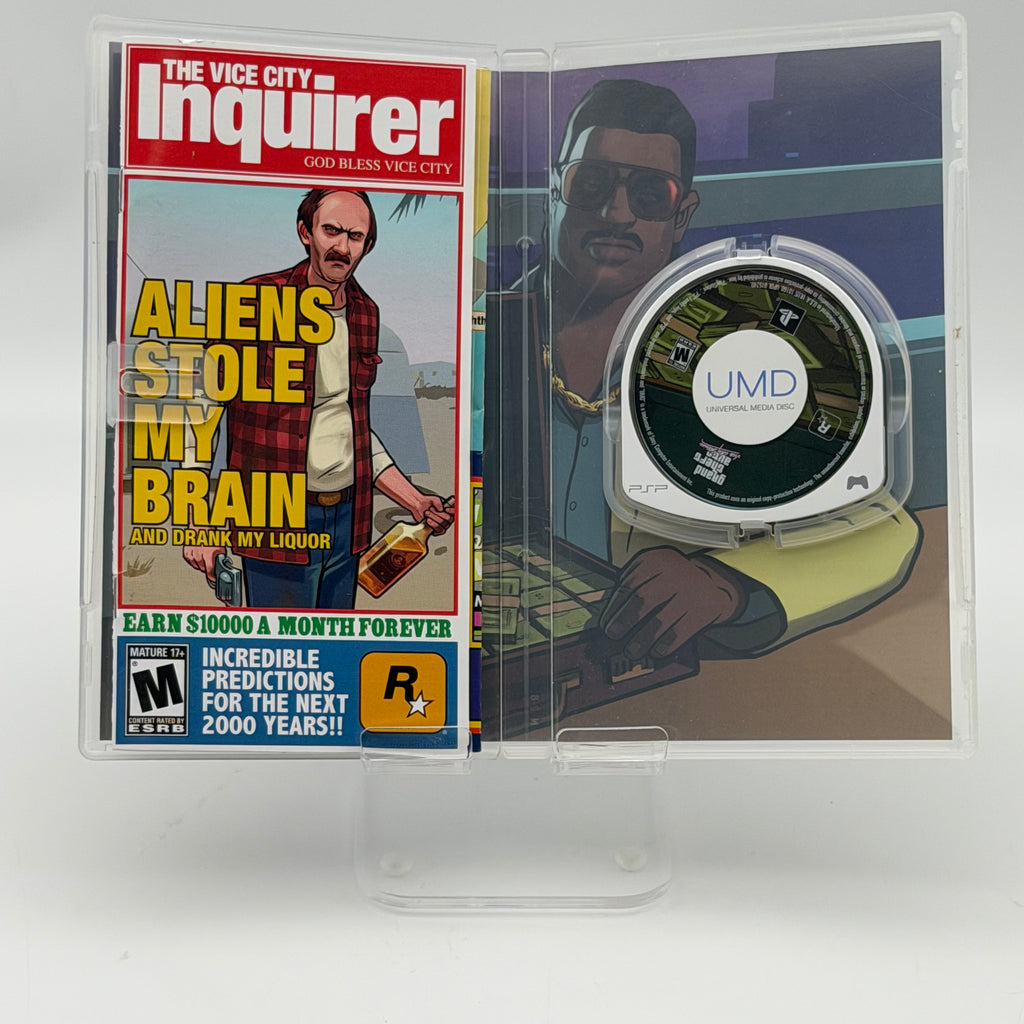Sony Grand Theft Auto Vice City Stories UMD PSP Clear Case Manual Inserts