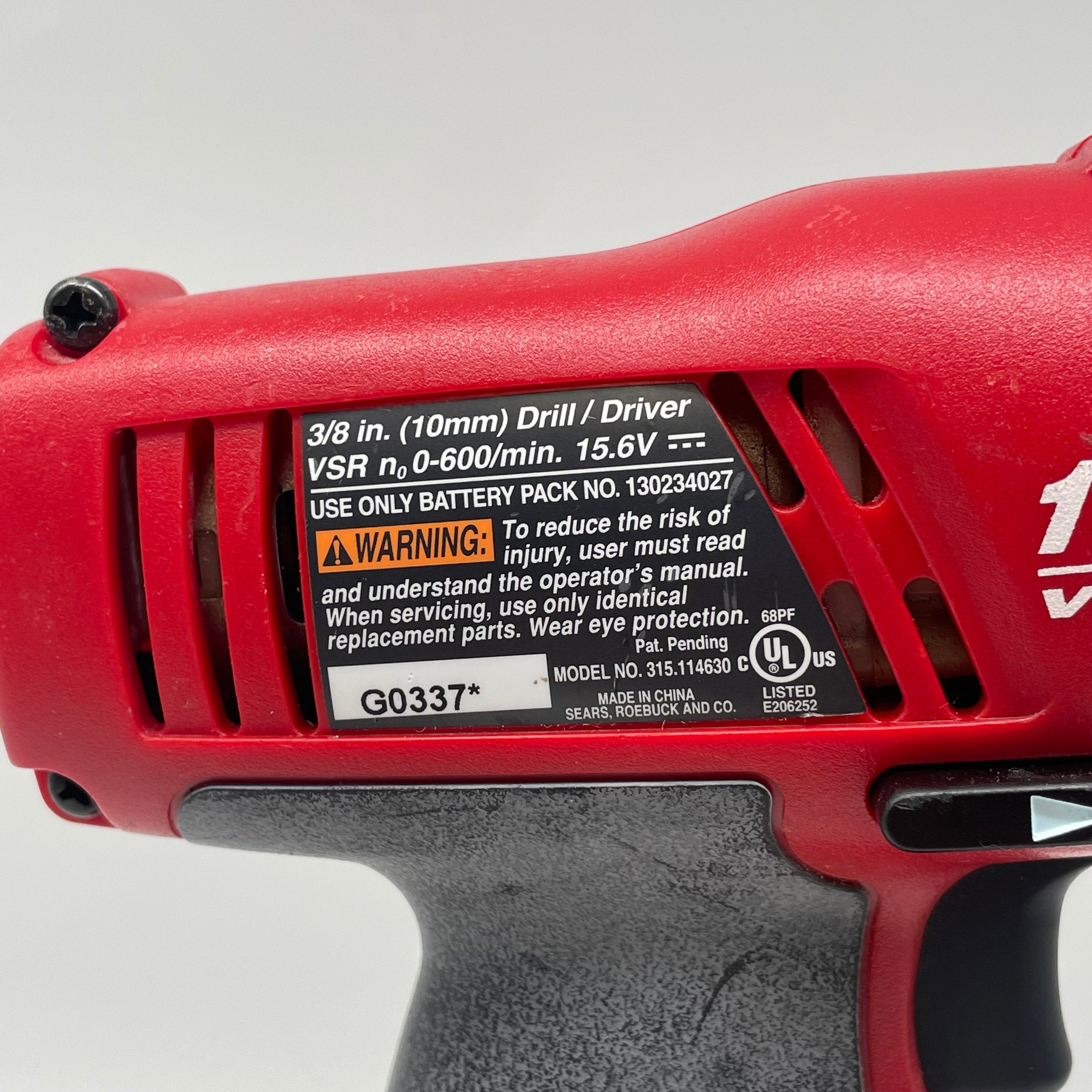 Craftsman 15.6V 3/8 in. 10mm Drill/Driver with 1 Battery and Charger