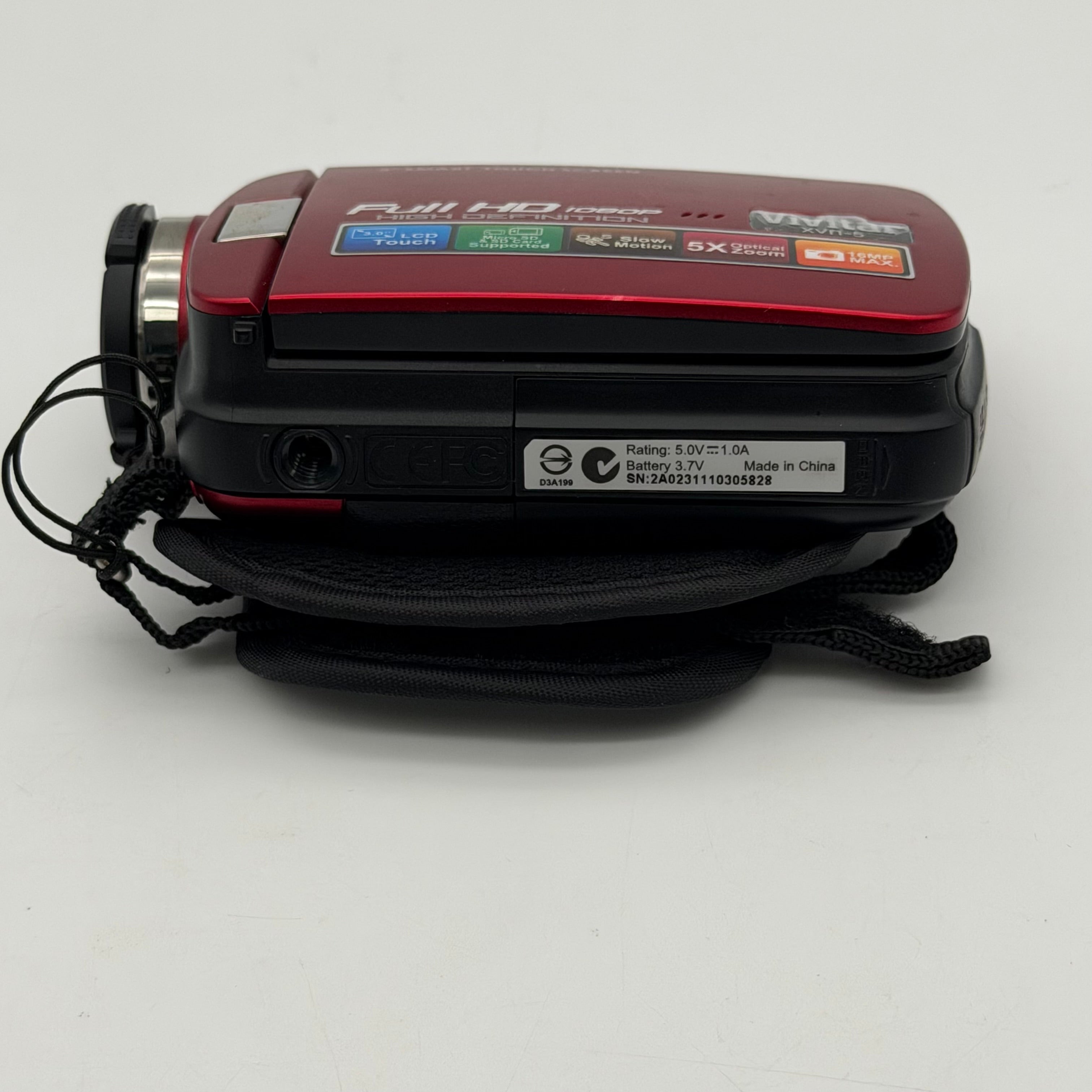 Vivitar DVP-945HD Digital Camcorder Red 2.7" LCD HD Video Camera Tested
