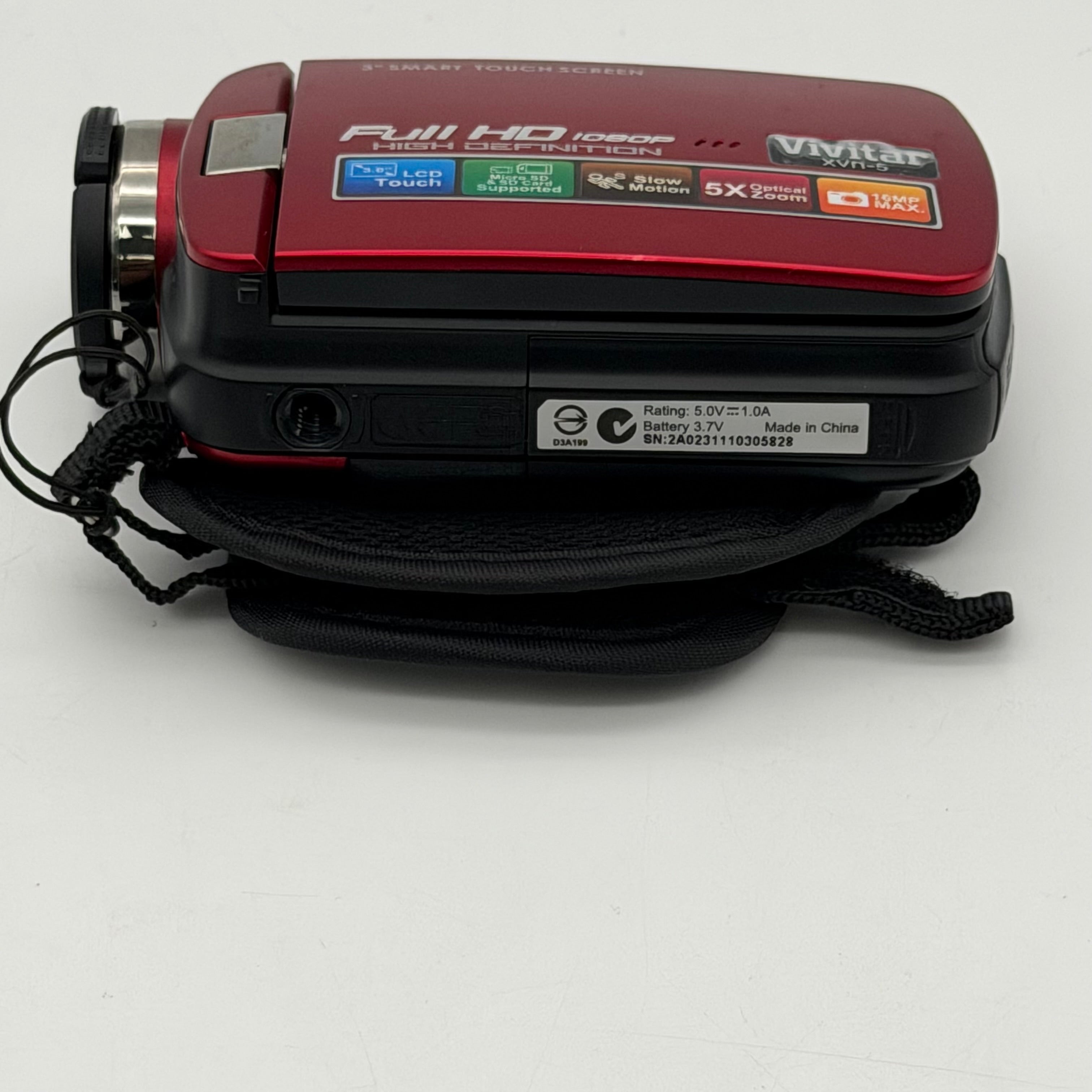 Vivitar DVP-945HD Digital Camcorder Red 2.7" LCD HD Video Camera Tested