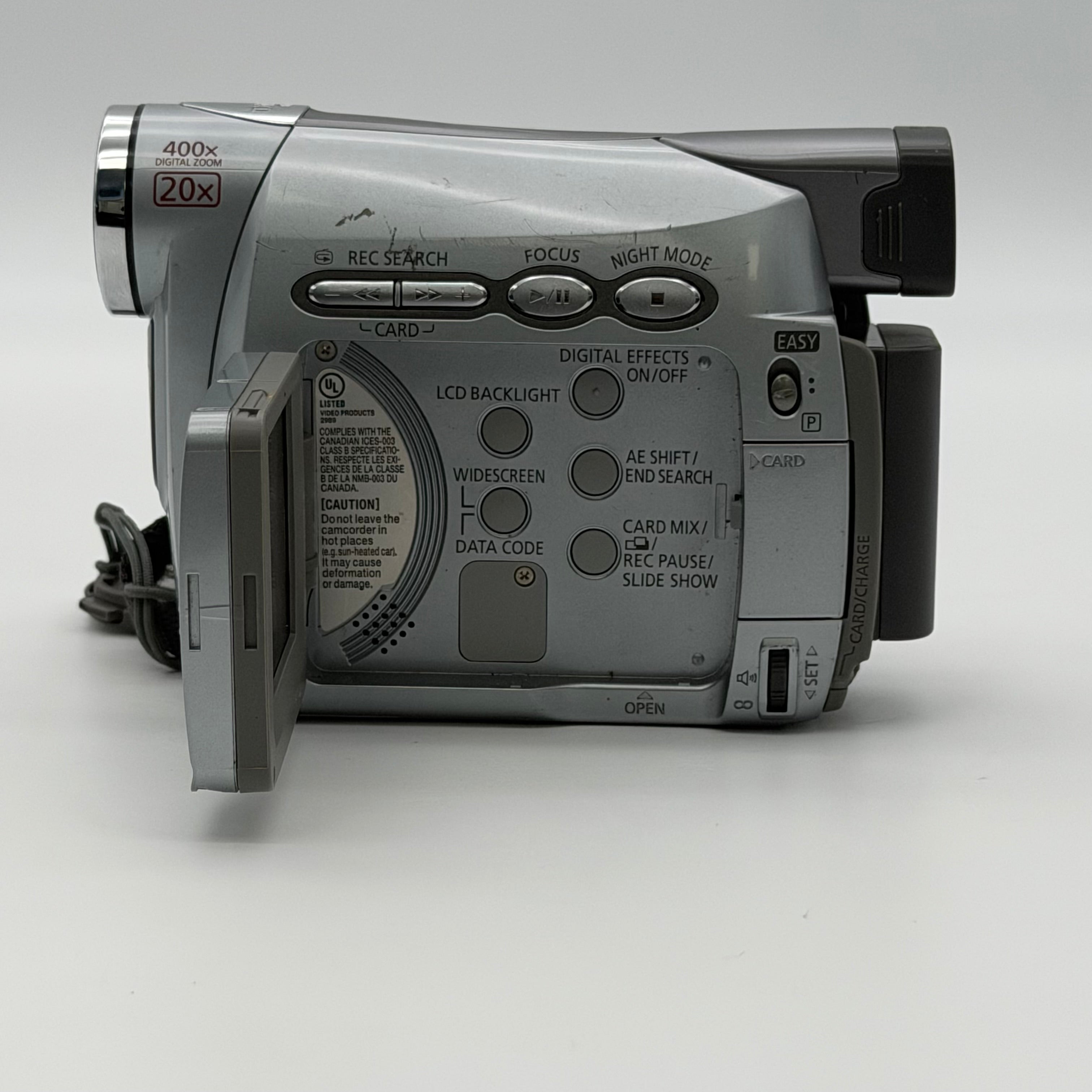 CANON ZR 200 Digital Video Camcorder Mini DV  - FOR PARTS/REPAIR