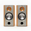 2 Sony SS-NX1 Speaker System Stereo Woodgrain Design Speakers 6ohms Untested