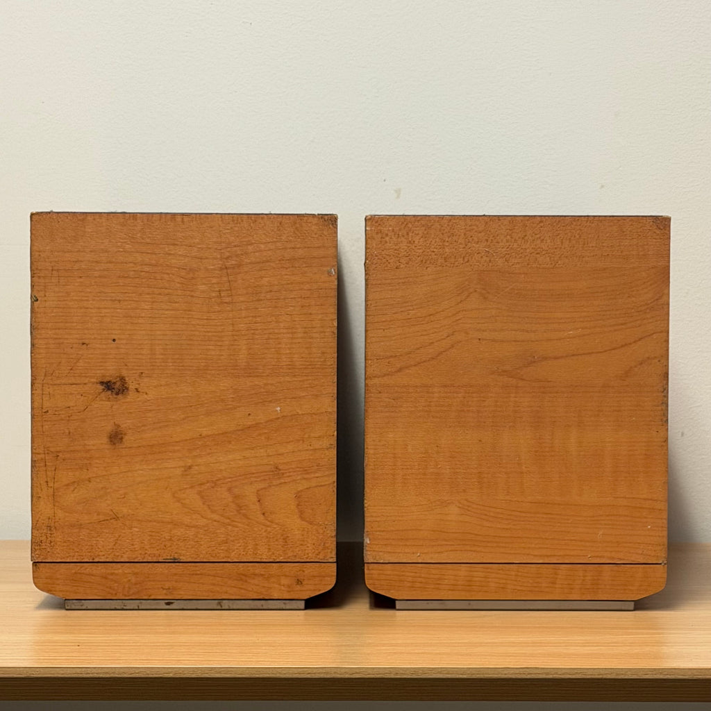 2 Sony SS-NX1 Speaker System Stereo Woodgrain Design Speakers 6ohms Untested
