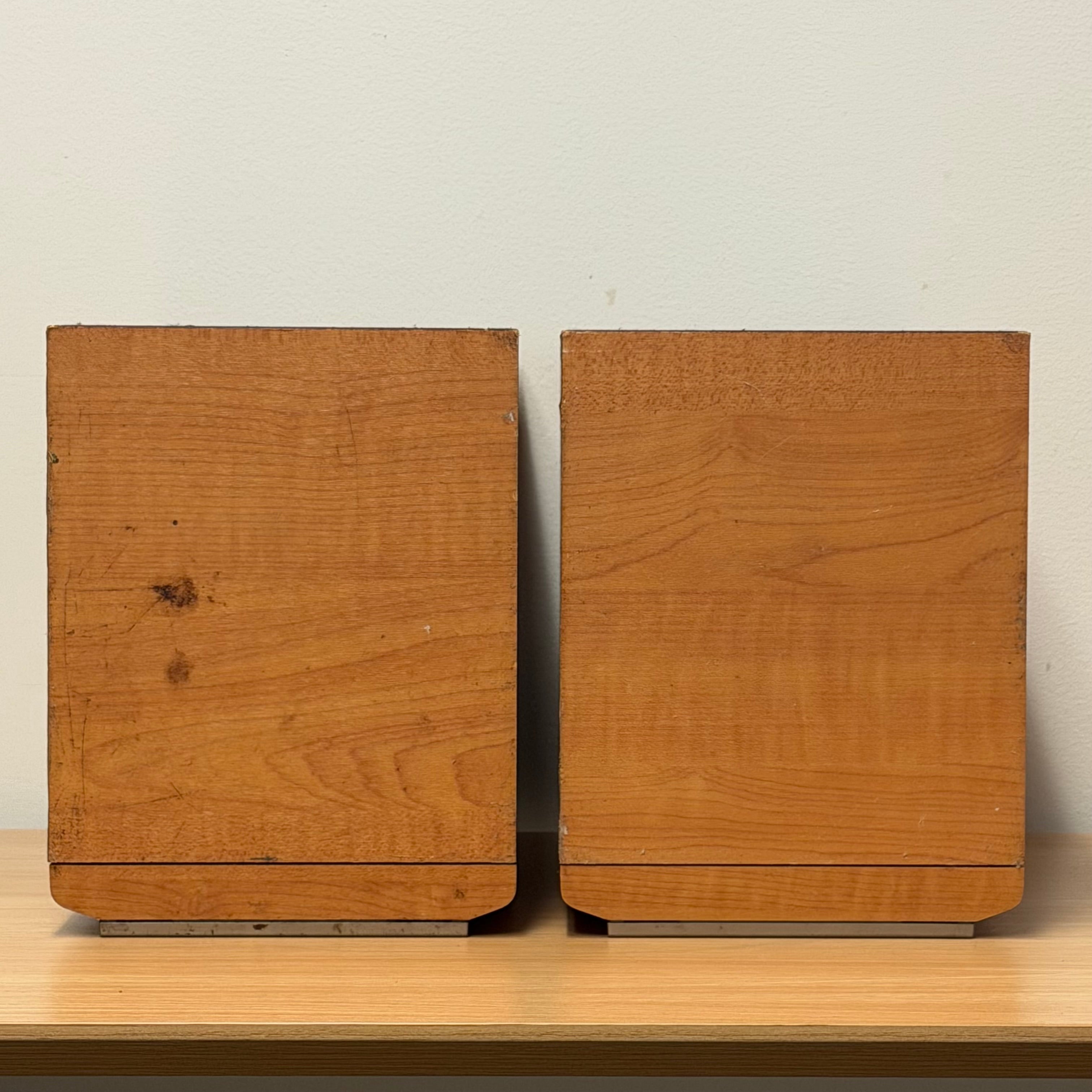 2 Sony SS-NX1 Speaker System Stereo Woodgrain Design Speakers 6ohms Untested