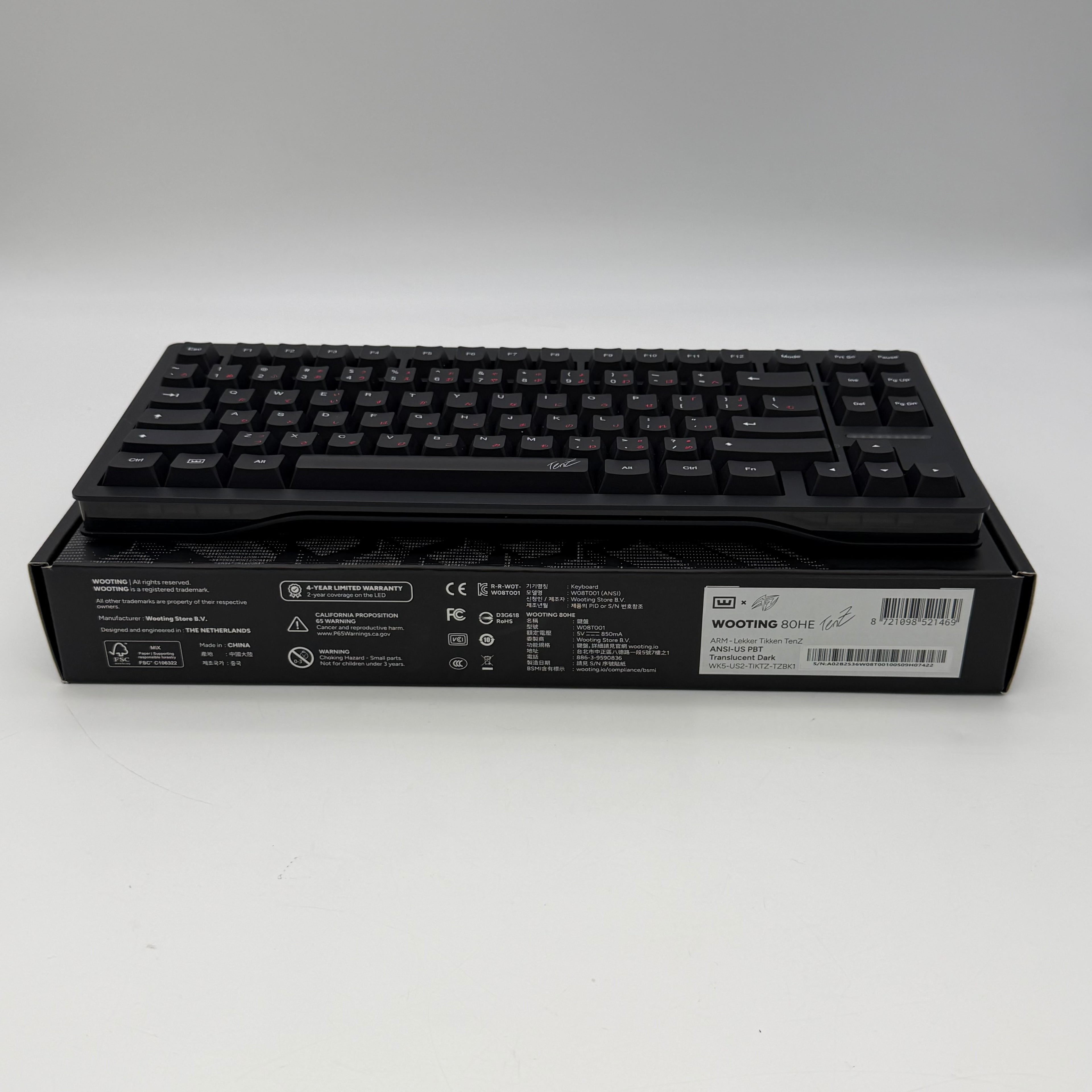 Wooting 80HE Tenz Takeover Edition New Open Box