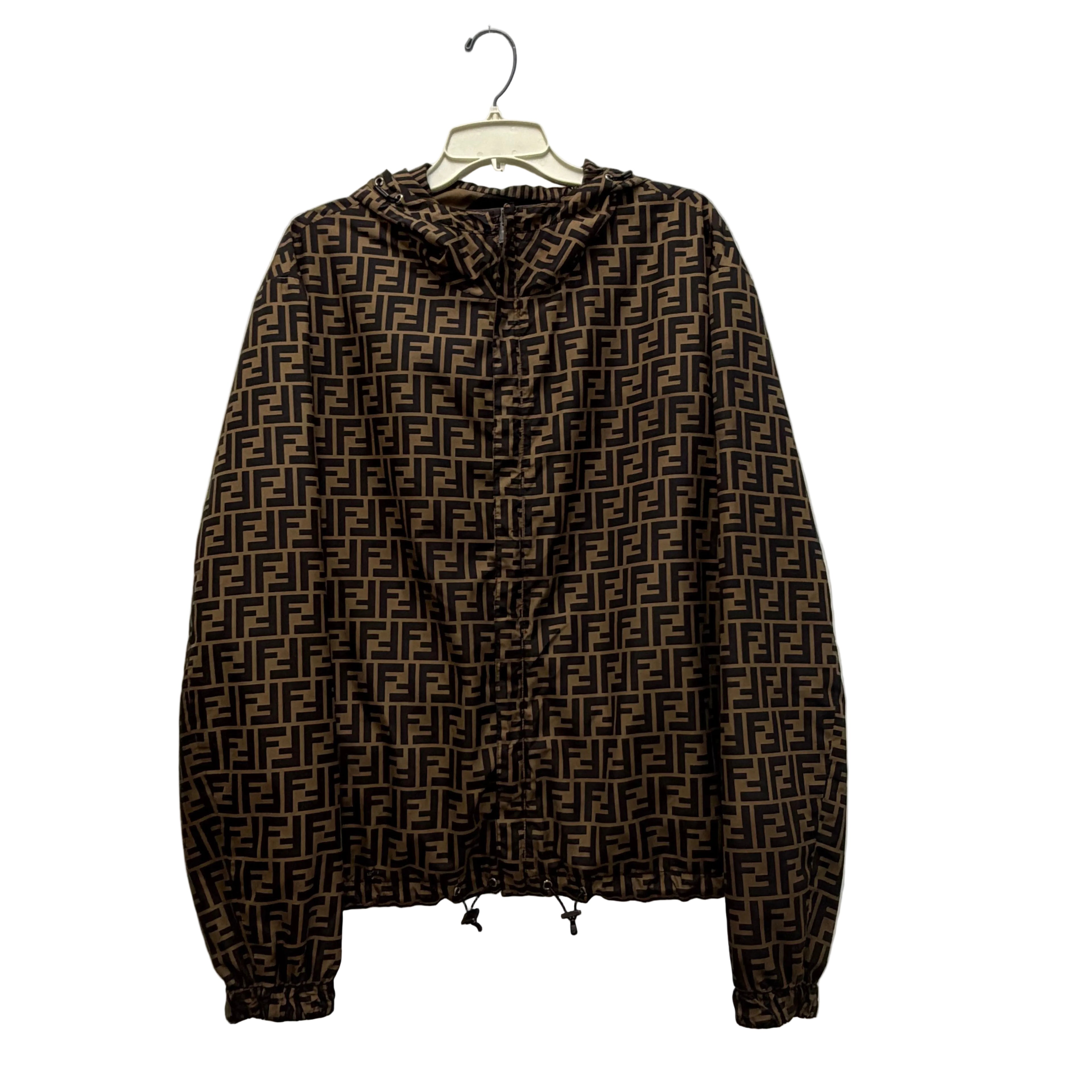 Fendi Vintage Jacket Monogram Reversible Windbreaker Size Large (52)