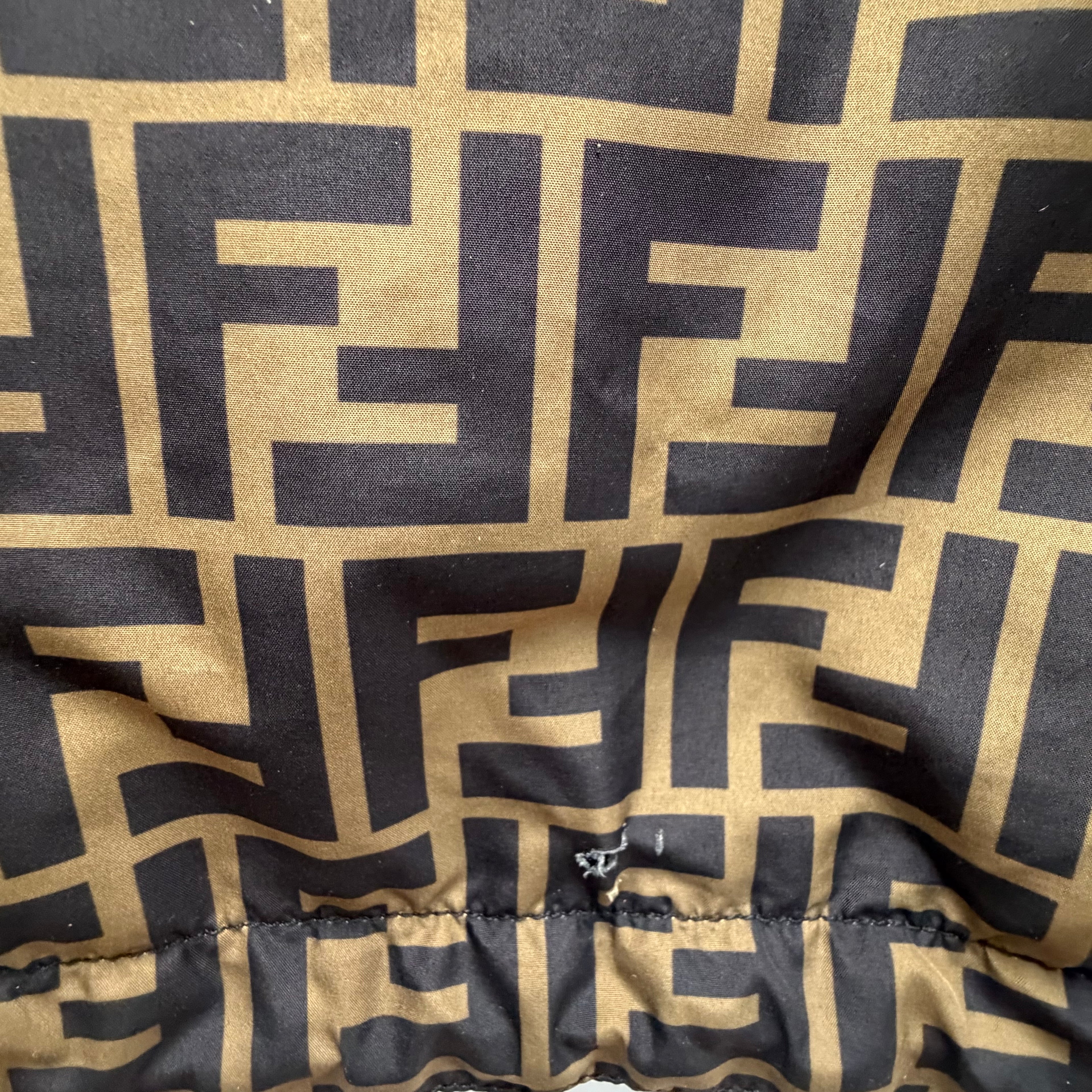 Fendi Vintage Jacket Monogram Reversible Windbreaker Size Large (52)