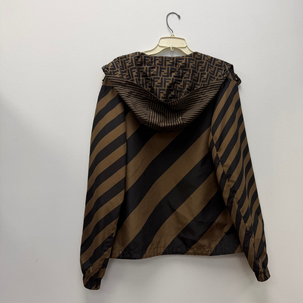 Fendi Vintage Jacket Monogram Reversible Windbreaker Size Large (52)