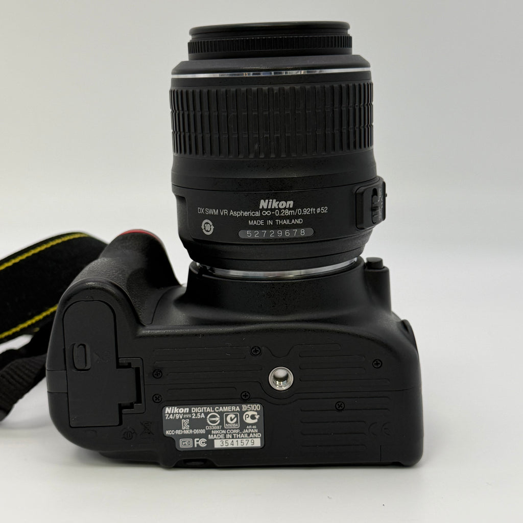 Nikon D5100 16.2MP Digital SLR Camera w/ AF-S VR 18-55mm and Bag