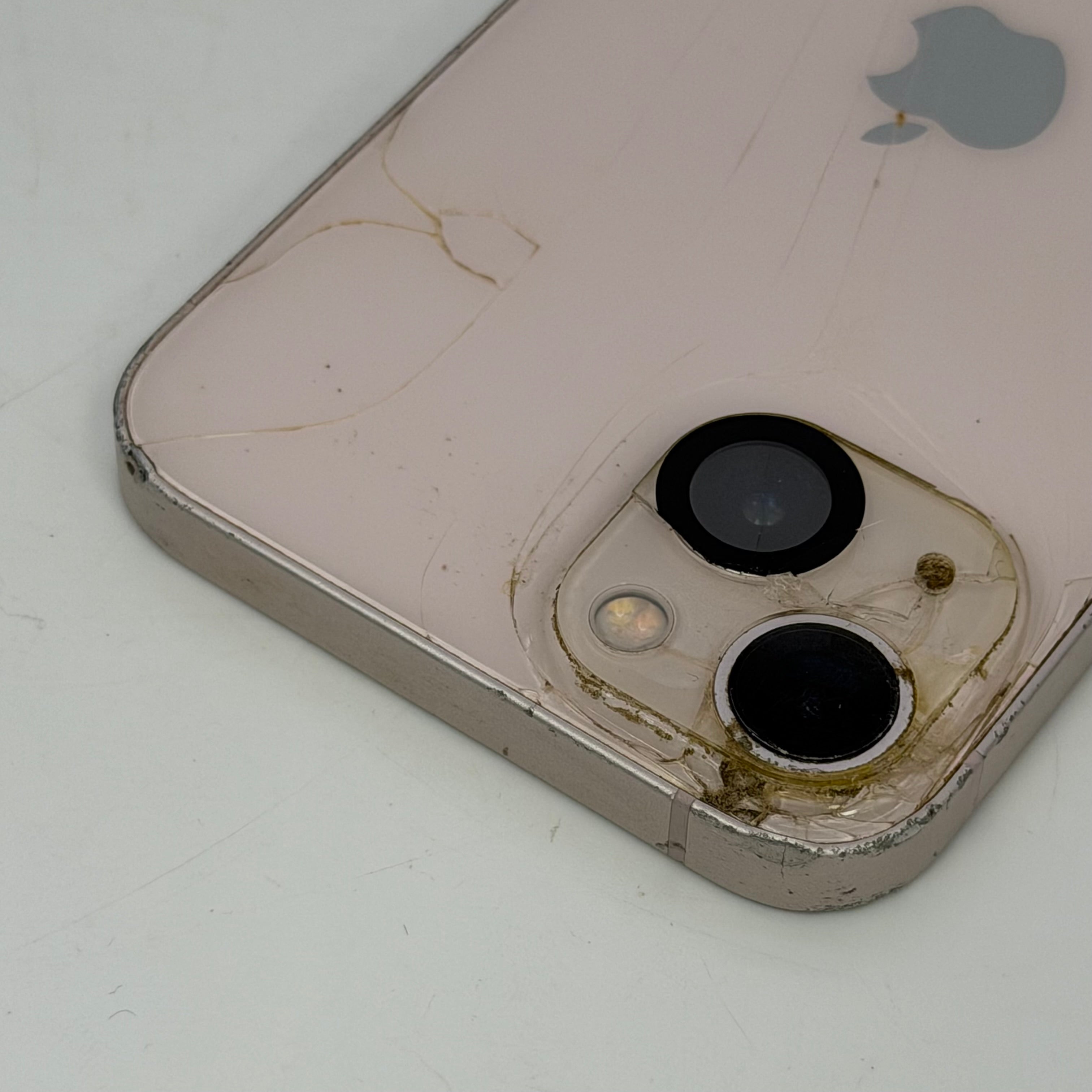Apple iPhone 13 256GB Pink MLAR3LL/A Unlocked Cracked Back/Front