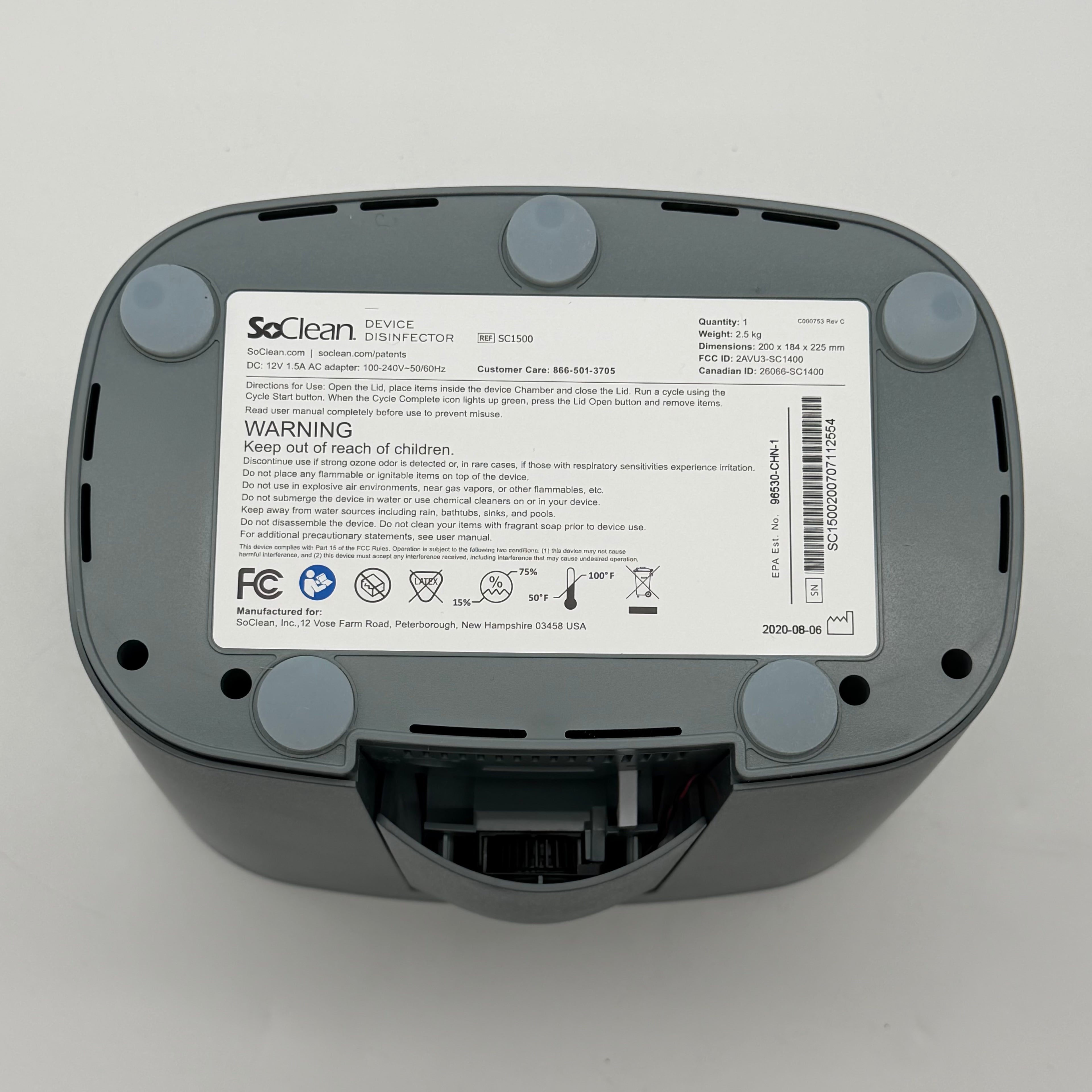 NEW SoClean O3 Smart Home Cleaning System SC1500 Device Disinfector Smartphones