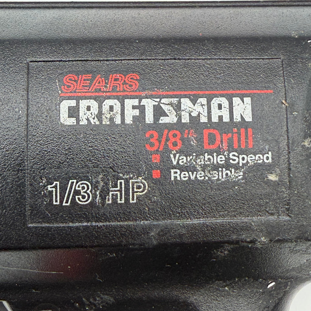 Craftsman 315.101420 1/3 HP Variable Speed 3/8 Inch Corded Drill- TESTED