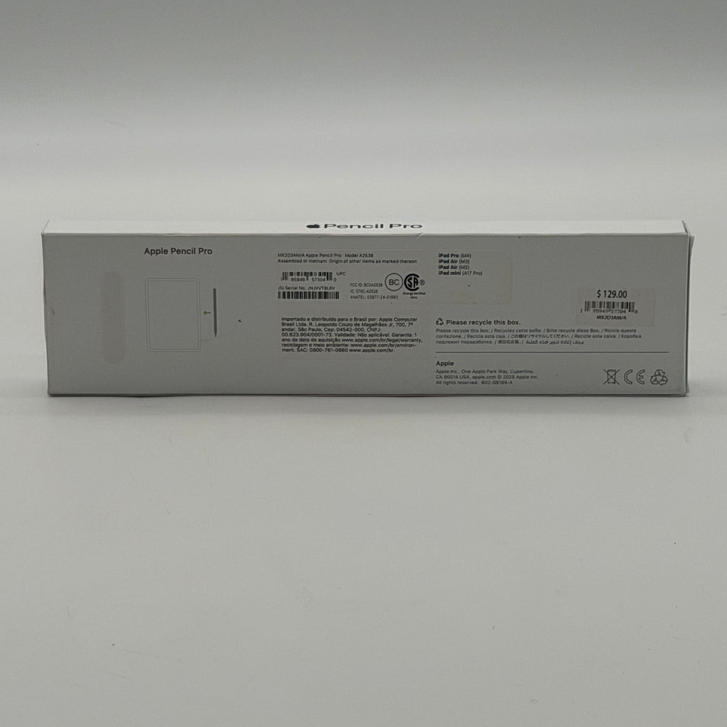 Apple Pencil Pro White MX2D3AM/A- Model A2538, Good Condition, with Original Box