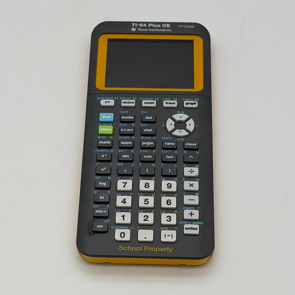 Texas Instruments TI-84 Plus CE Python Yellow School Graphing Calculator