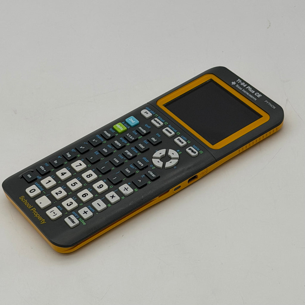 Texas Instruments TI-84 Plus CE Python Yellow School Graphing Calculator