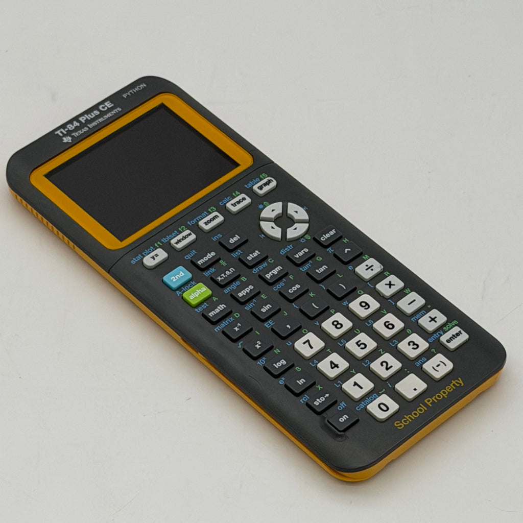 Texas Instruments TI-84 Plus CE Python Yellow School Graphing Calculator