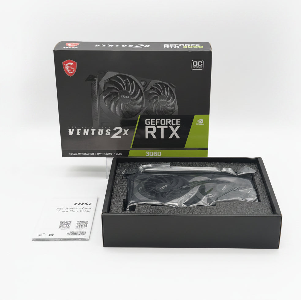 MSI NVIDIA GeForce RTX 3060 Ventus 2x 12GB OC Edition GDDR6 Graphic Card