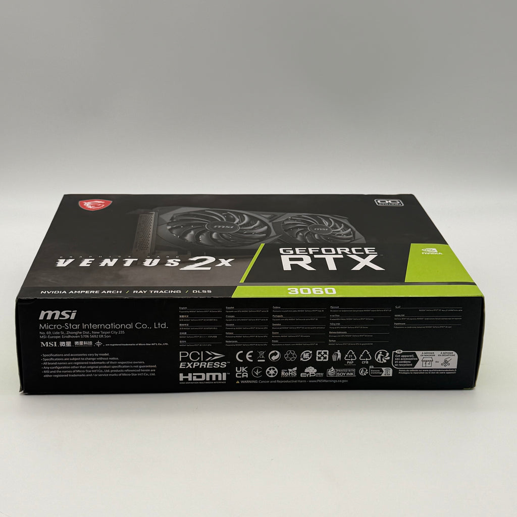 MSI NVIDIA GeForce RTX 3060 Ventus 2x 12GB OC Edition GDDR6 Graphic Card