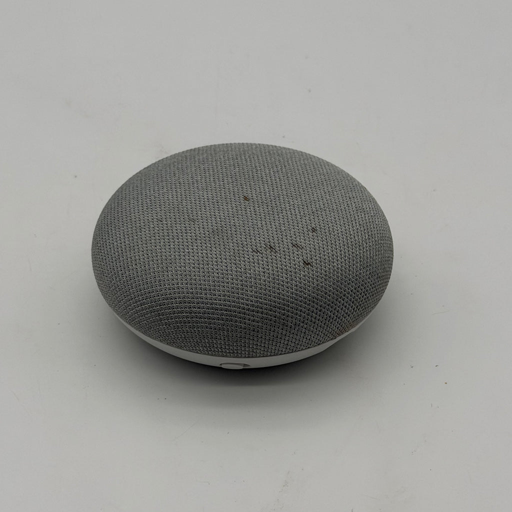Google Home Mini Smart Speaker Google Assistant Chalk HOA Box AC Adapter Tested