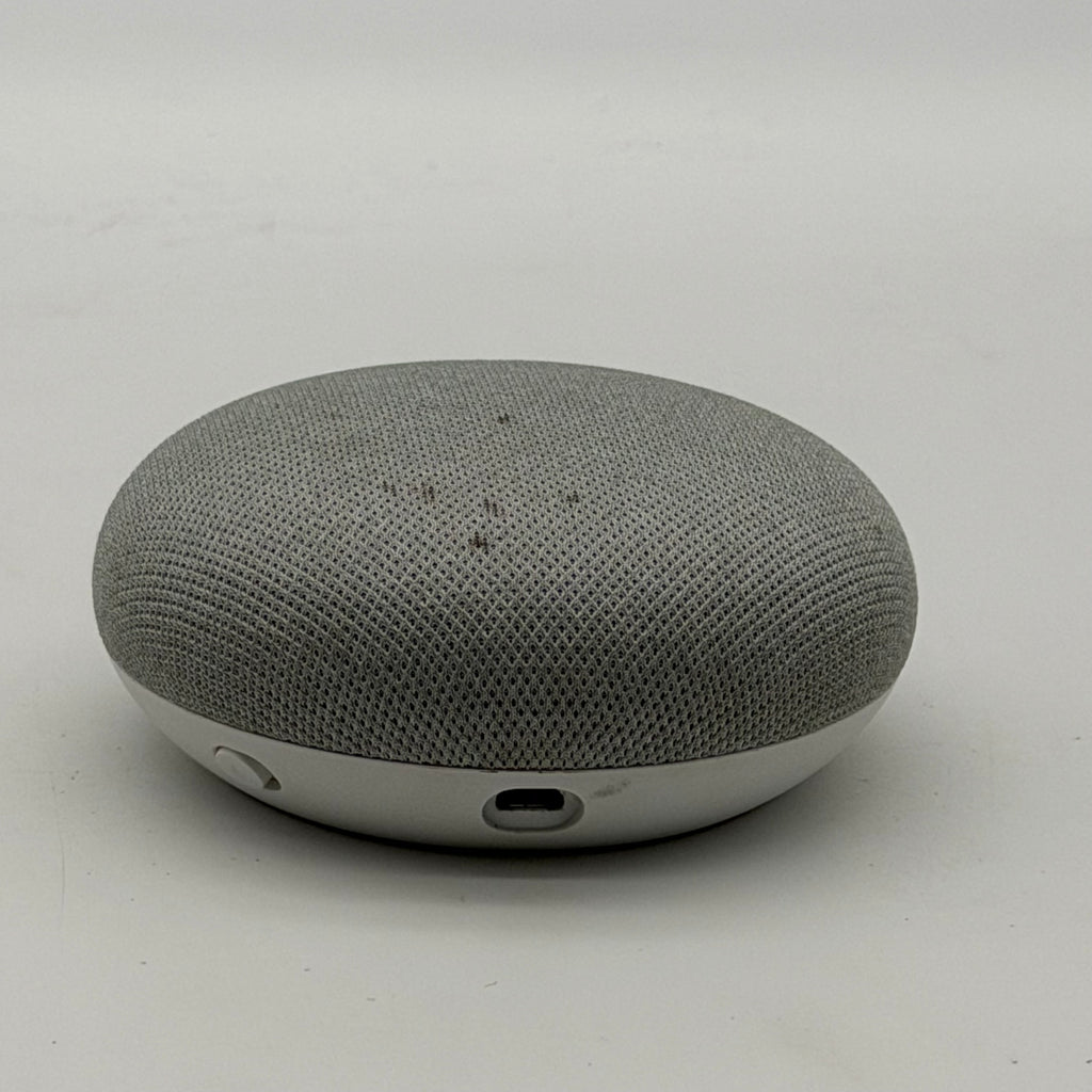 Google Home Mini Smart Speaker Google Assistant Chalk HOA Box AC Adapter Tested