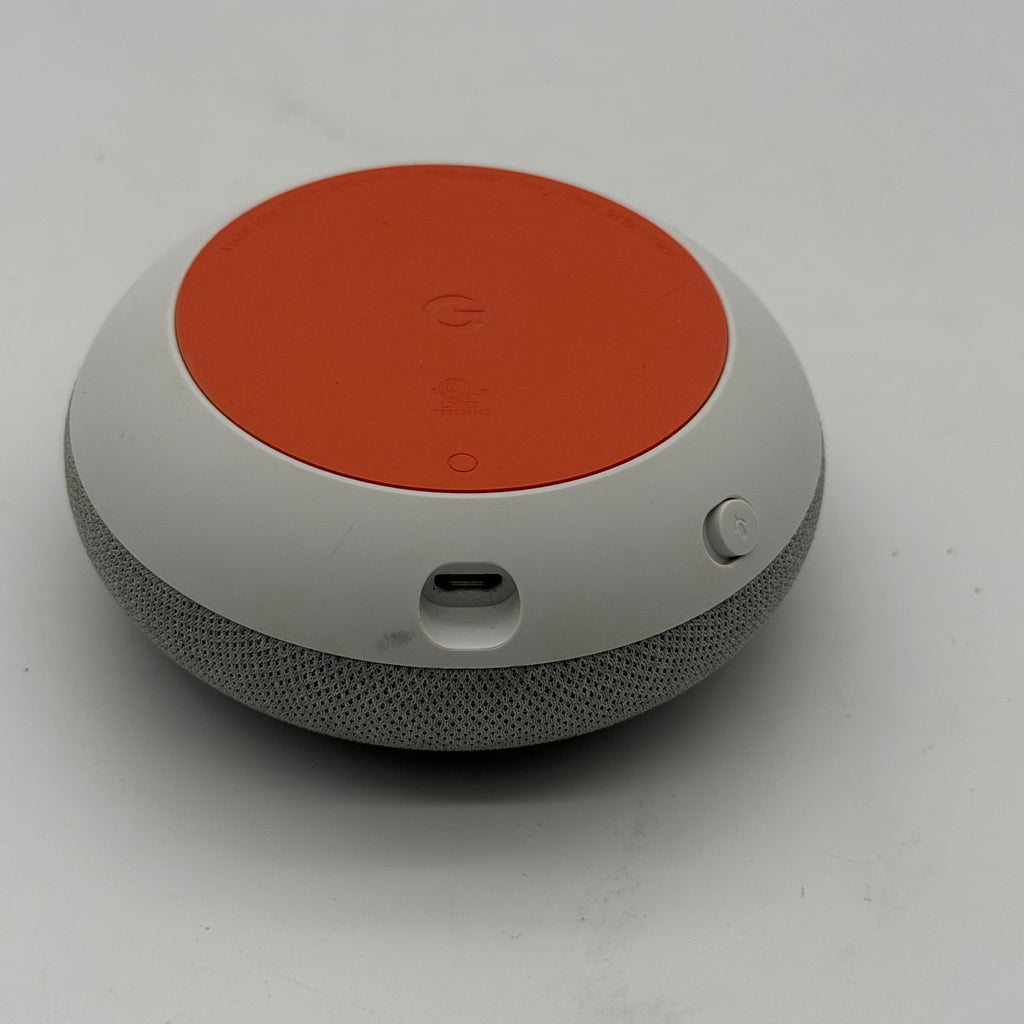 Google Home Mini Smart Speaker Google Assistant Chalk HOA Box AC Adapter Tested